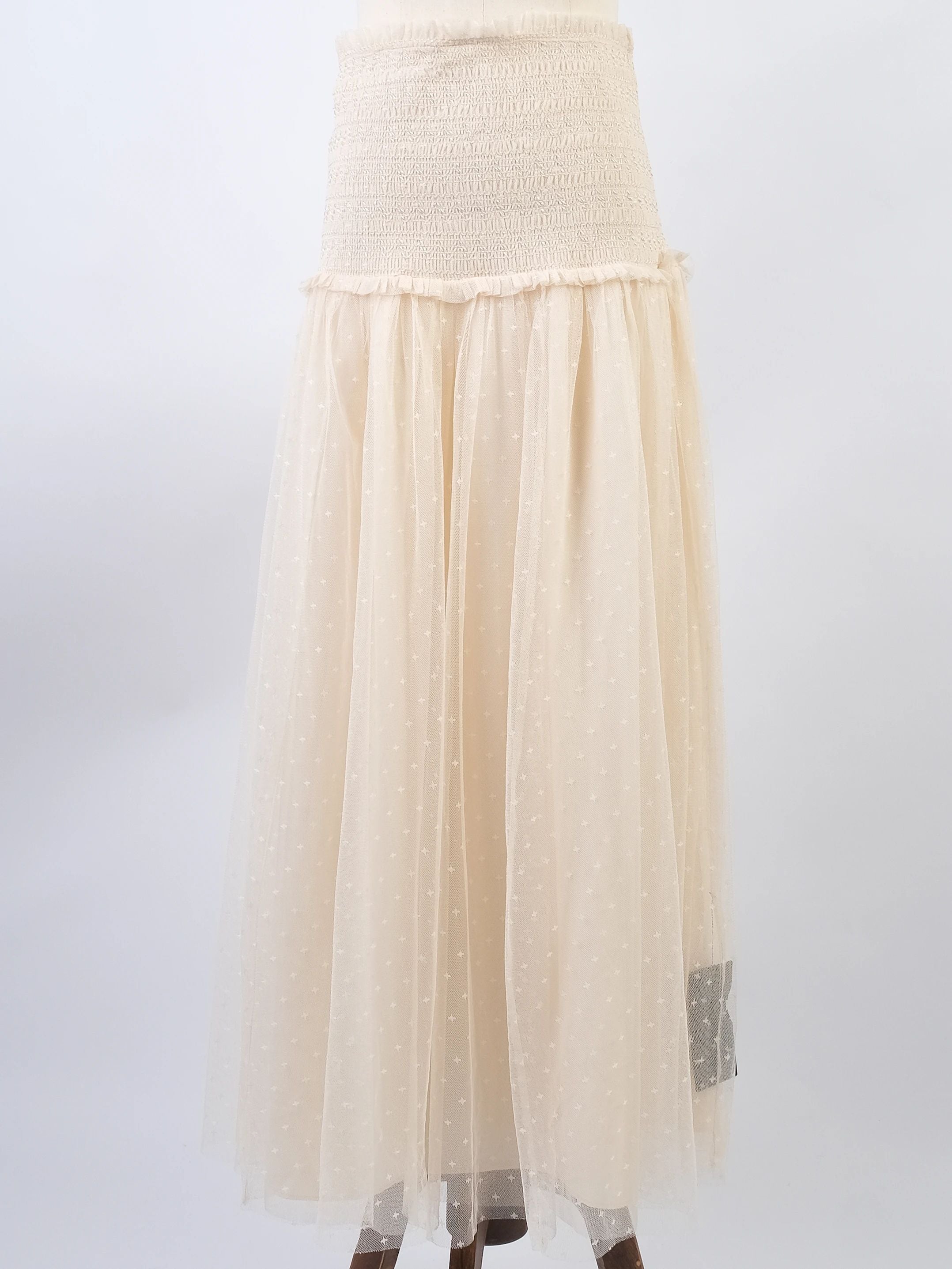 Excellent needle&thread White Floral Lace Dress Size M