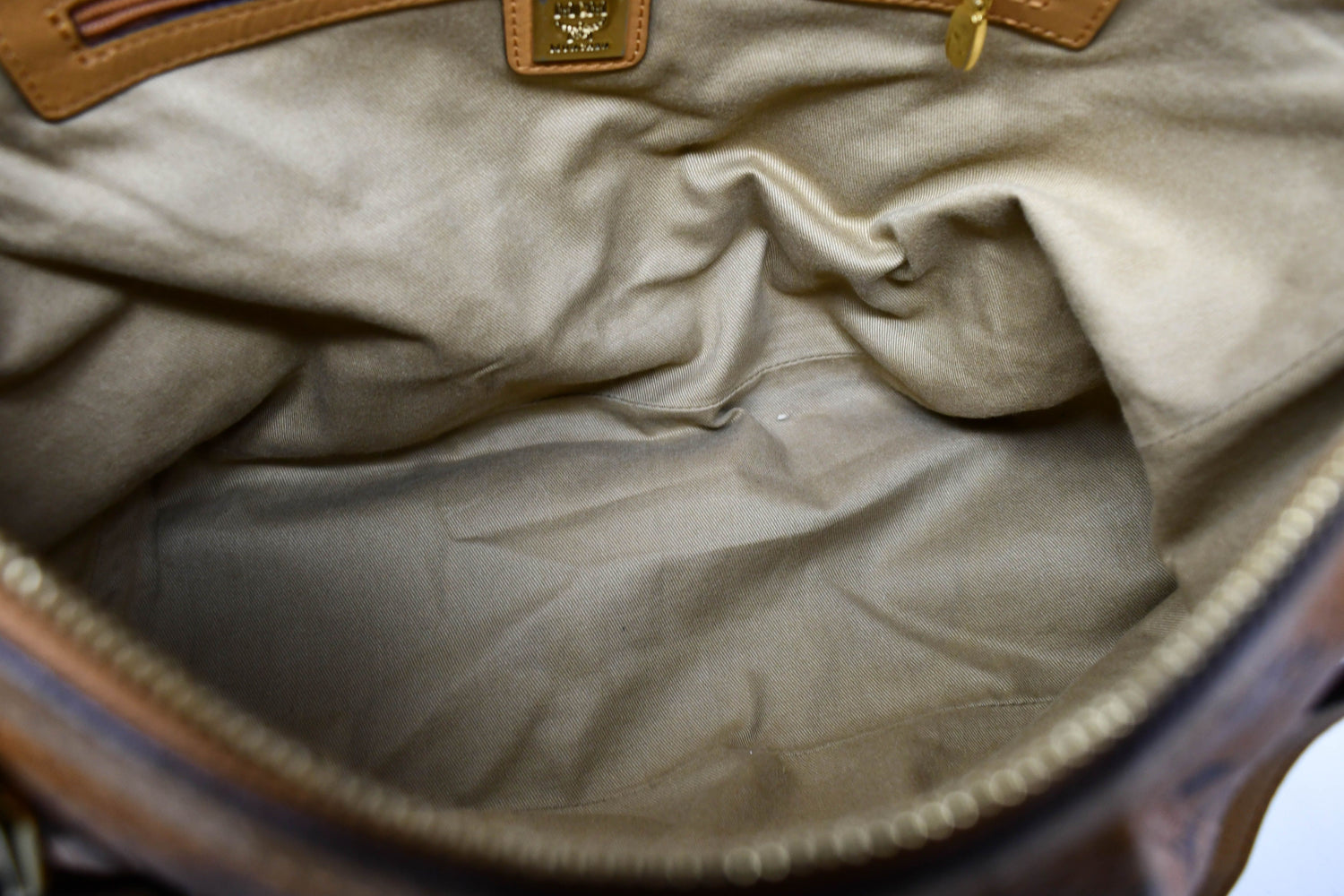 MCM 2Way Bag Cognac