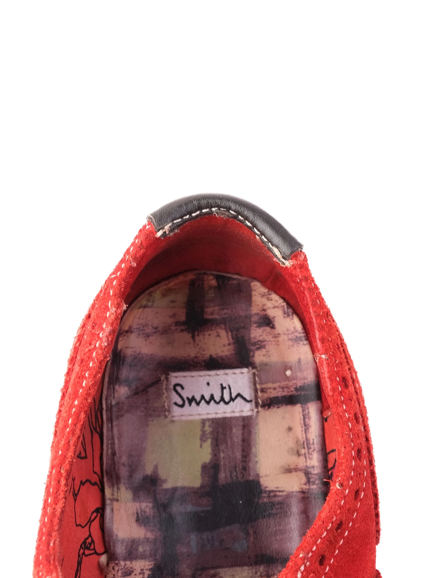 Excellent Paul Smith Red Leather Brogue Shoes Size 41