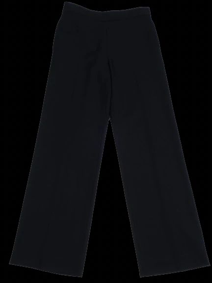 Excellent Victoria Beckham Black Wool Wide-Leg Pants Size XS