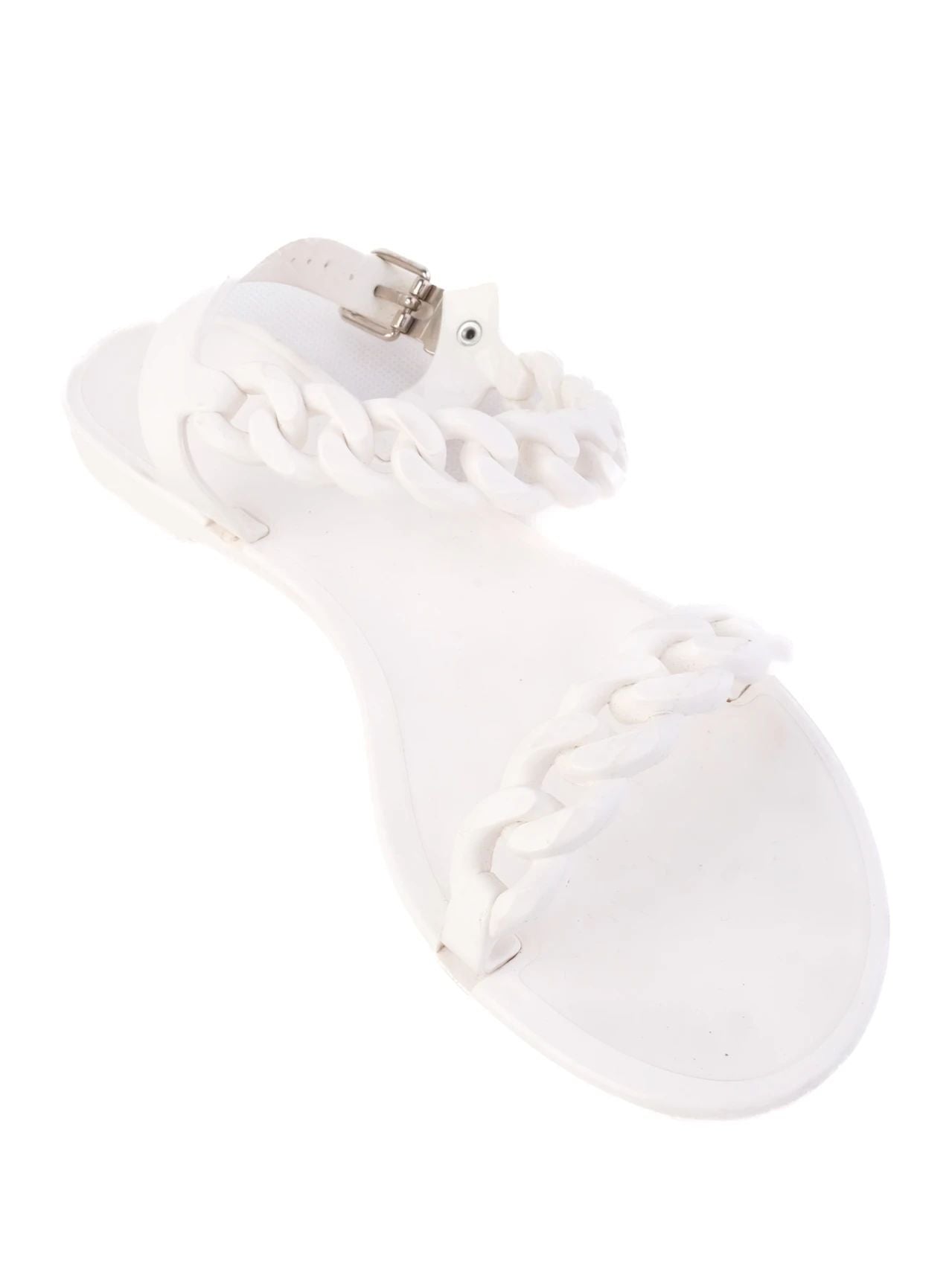Givenchy White Leather Sandals Size 37 Excellent Condition