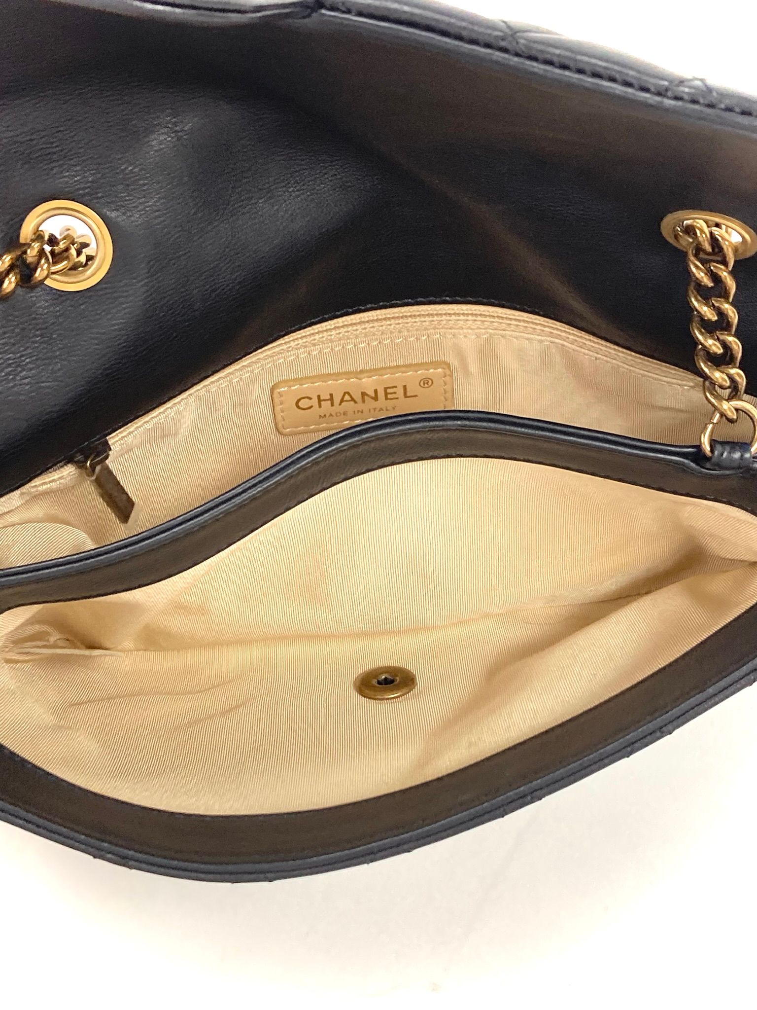 Chanel Medium Calfskin CC Crown Flap Bag
