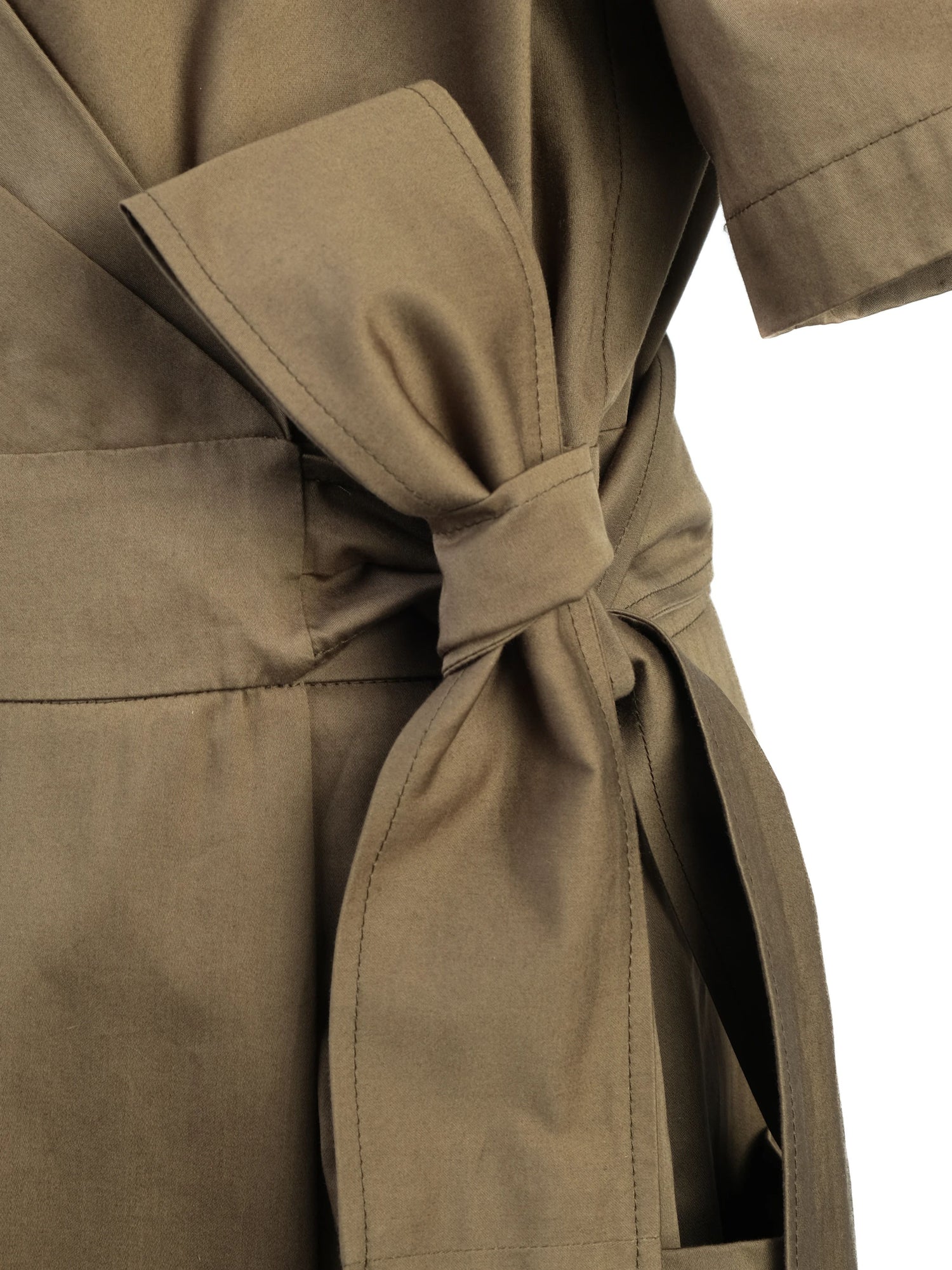 Excellent Weekend MaxMara Green Cotton Wrap Dress Size XL