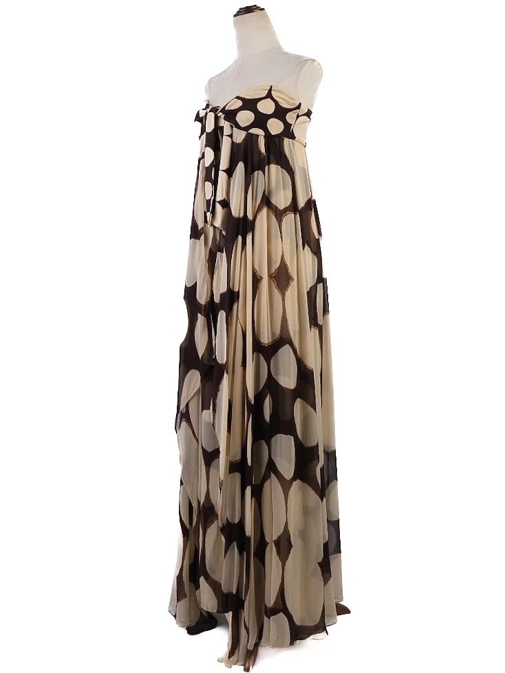 Excellent Diane von Furstenberg Strapless Polka Dot Dress Size S