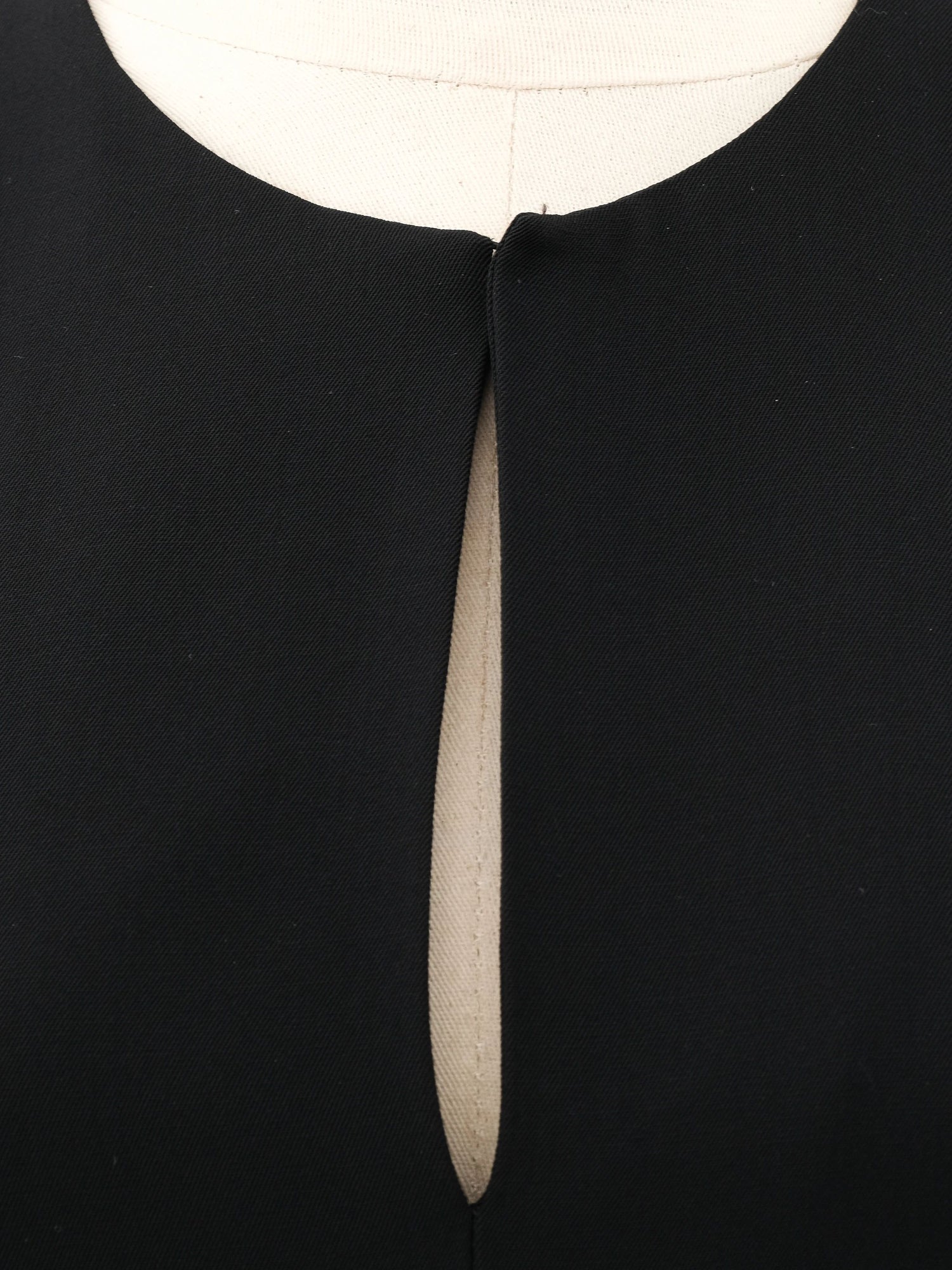 Excellent Marella Black Wool Dress with Lace Detailing Size N/A