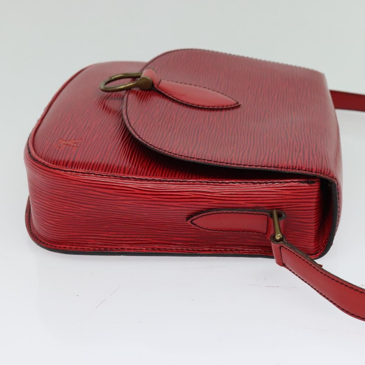 Louis Vuitton Epi Saint Cloud Gm Shoulder Bag Red M 52197 Lv Auth