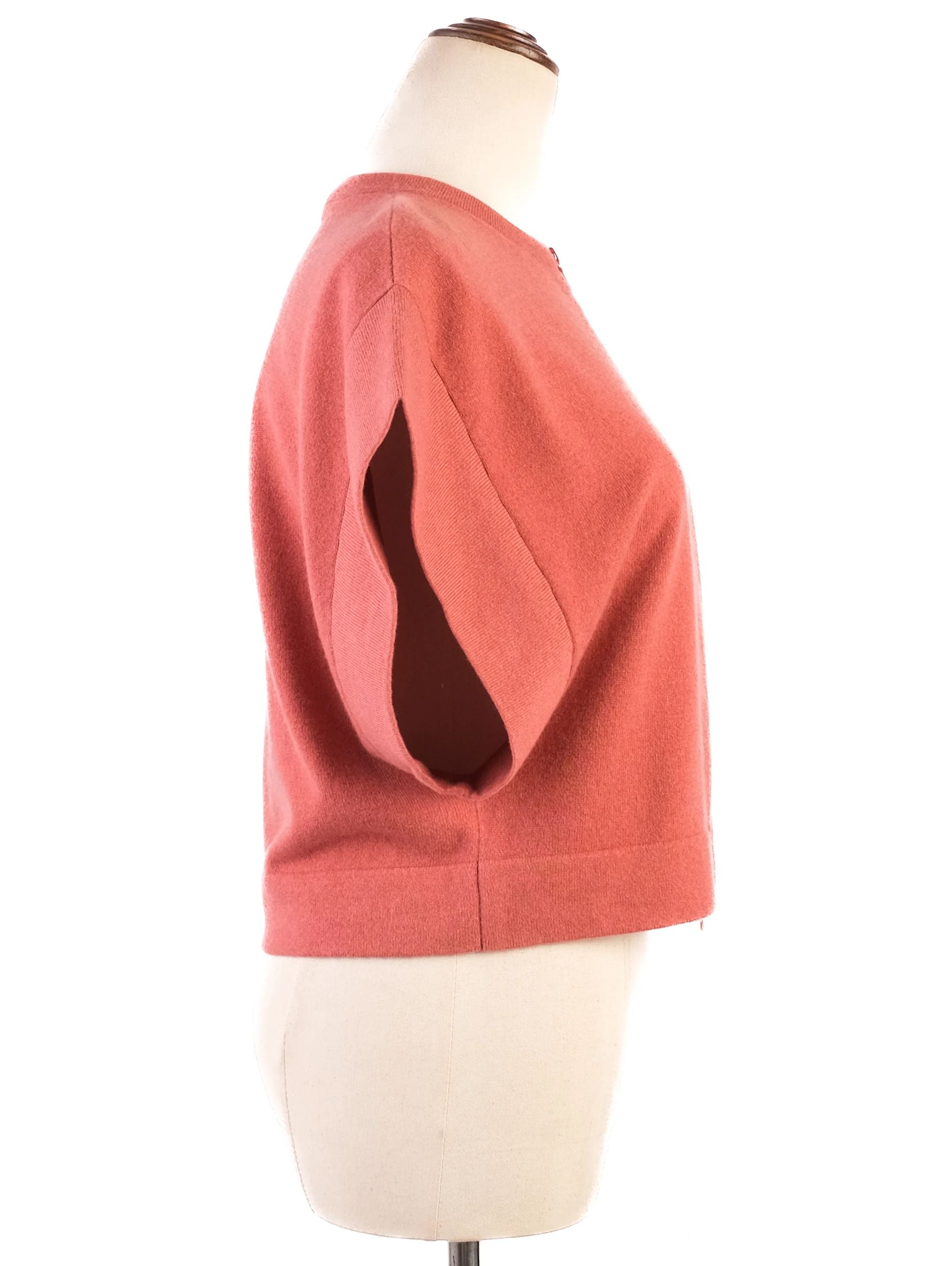 Excellent Brunello Cucinelli Orange Cashmere Sweater Size S