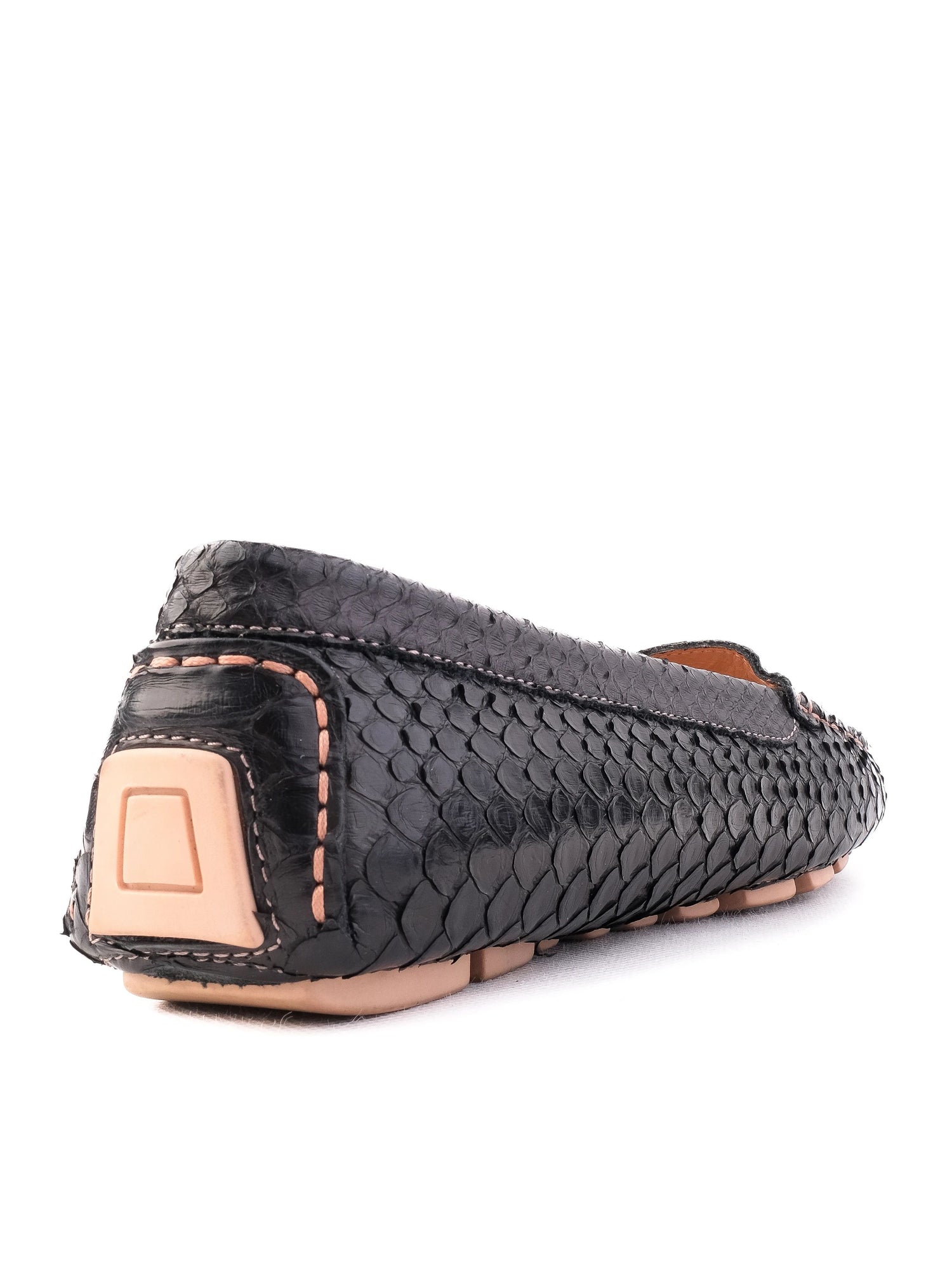 Excellent Easy by Loriblu Black Leather Loafers Size 37