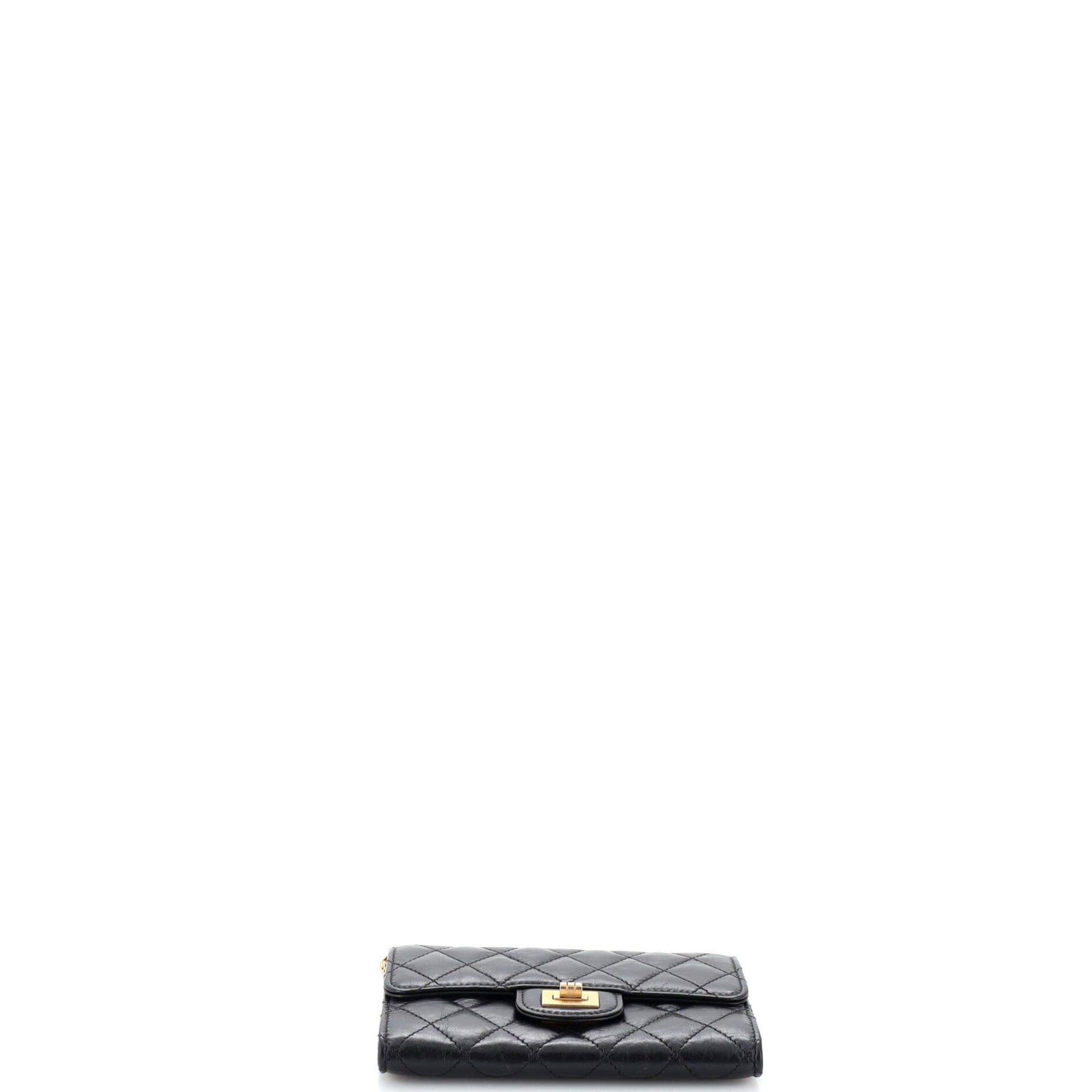 Chanel Reissue 2.55 Wallet On Chain Quilted Aged Calfskin Mini