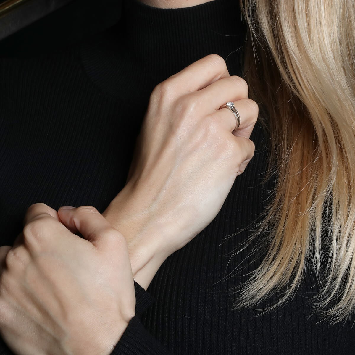 Fred Amour Fou diamond and platinum ring