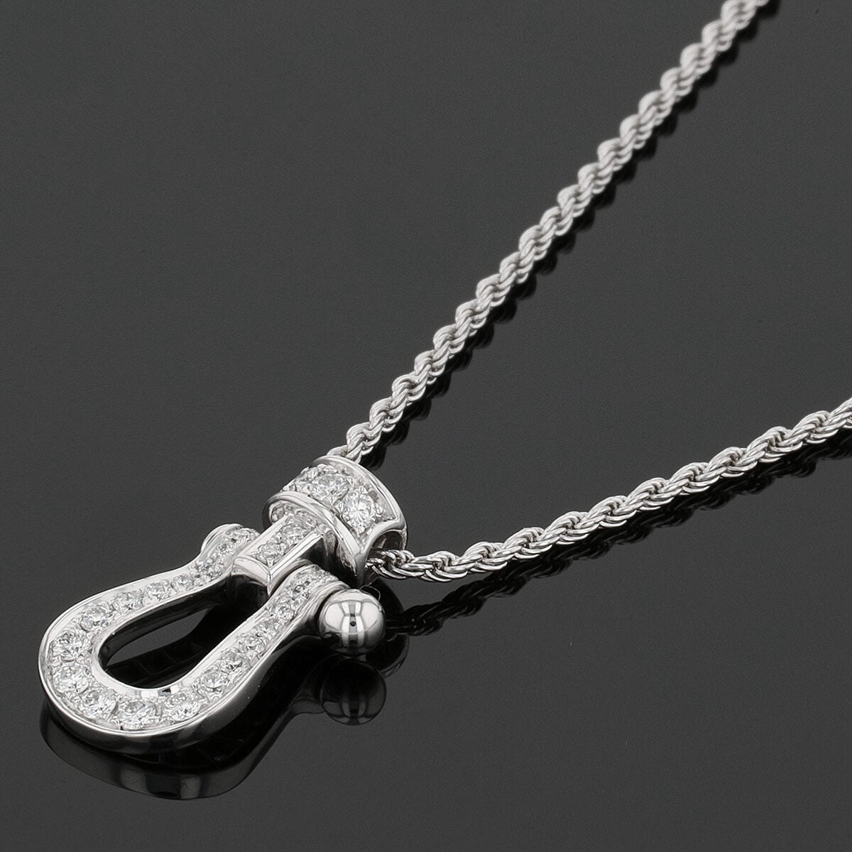 Fred Force 10 diamonds and gold necklace