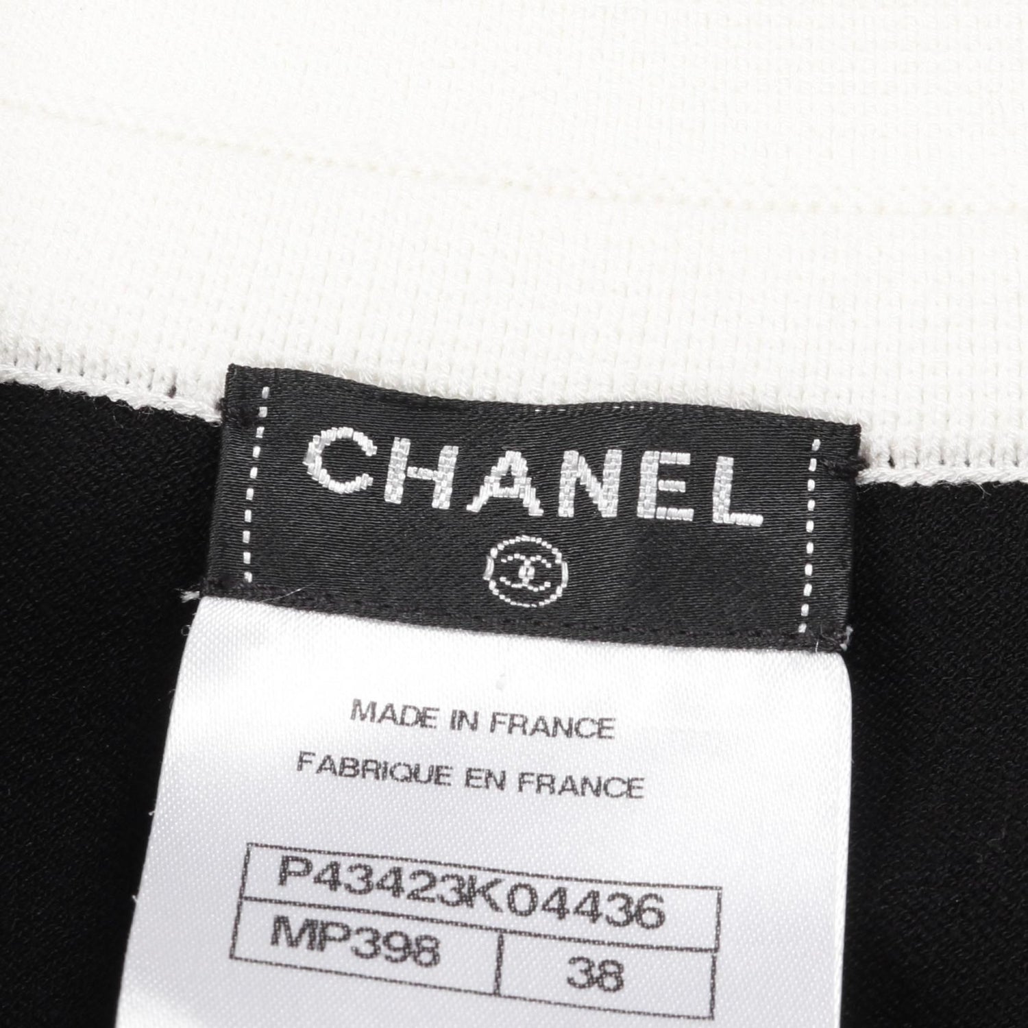 Chanel Black White Coco Mark Button Dress Cotton Rayon P 43423k 04436