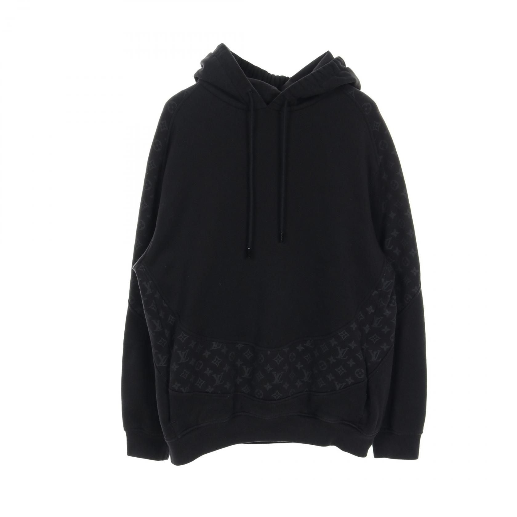 Louis Vuitton Monogram Circle Cut Black Hoodie Rm 211q Rle Hky 43w Ca