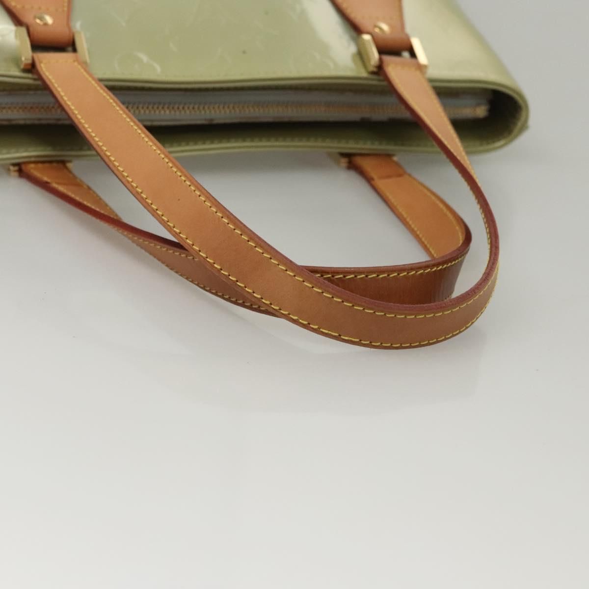 Louis Vuitton Vernis Houston Hand Bag Gris M 91053 Lv Auth