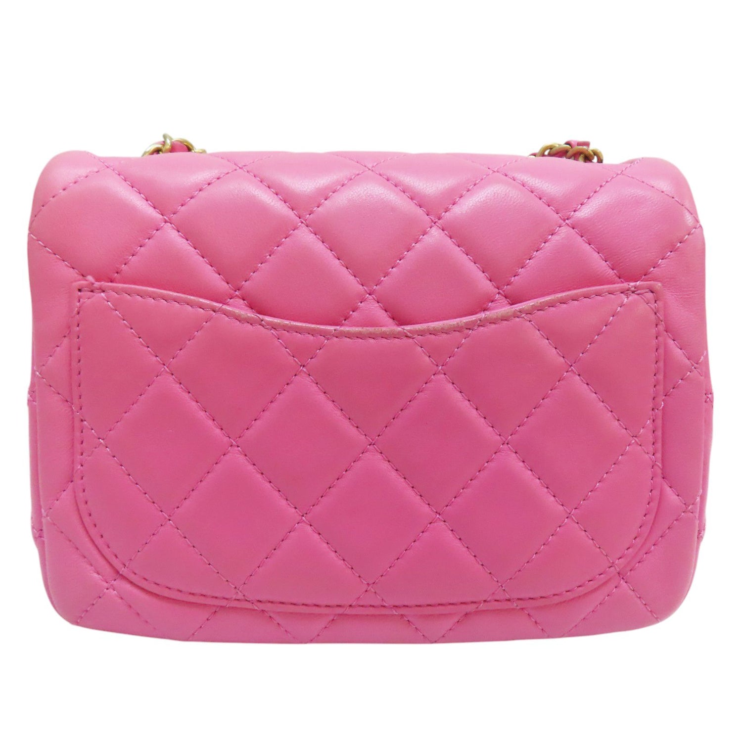 Chanel Matelasse Coco 17 Pearl Crush Shoulder Lambskin Pink Gold Metal