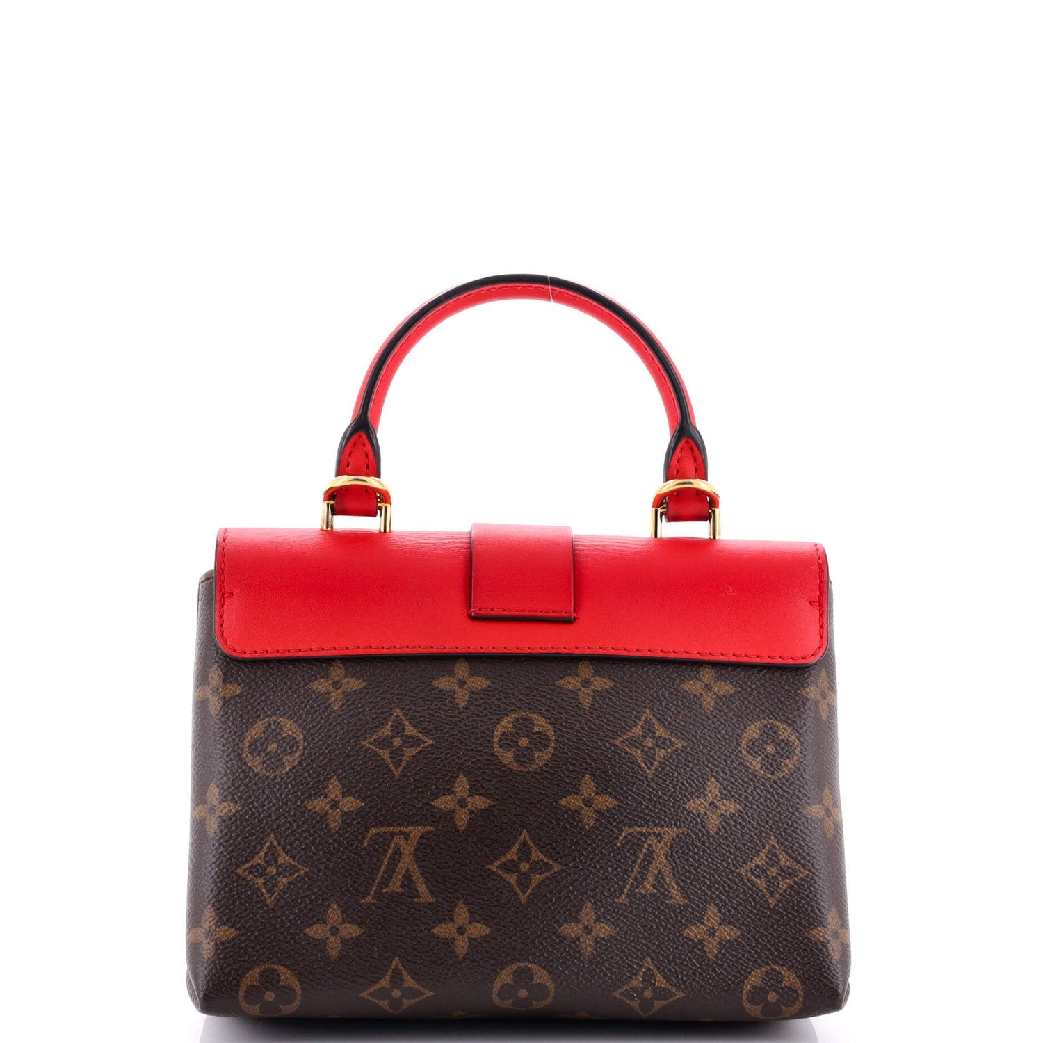 Louis Vuitton Locky Handbag Monogram Canvas With Leather Bb