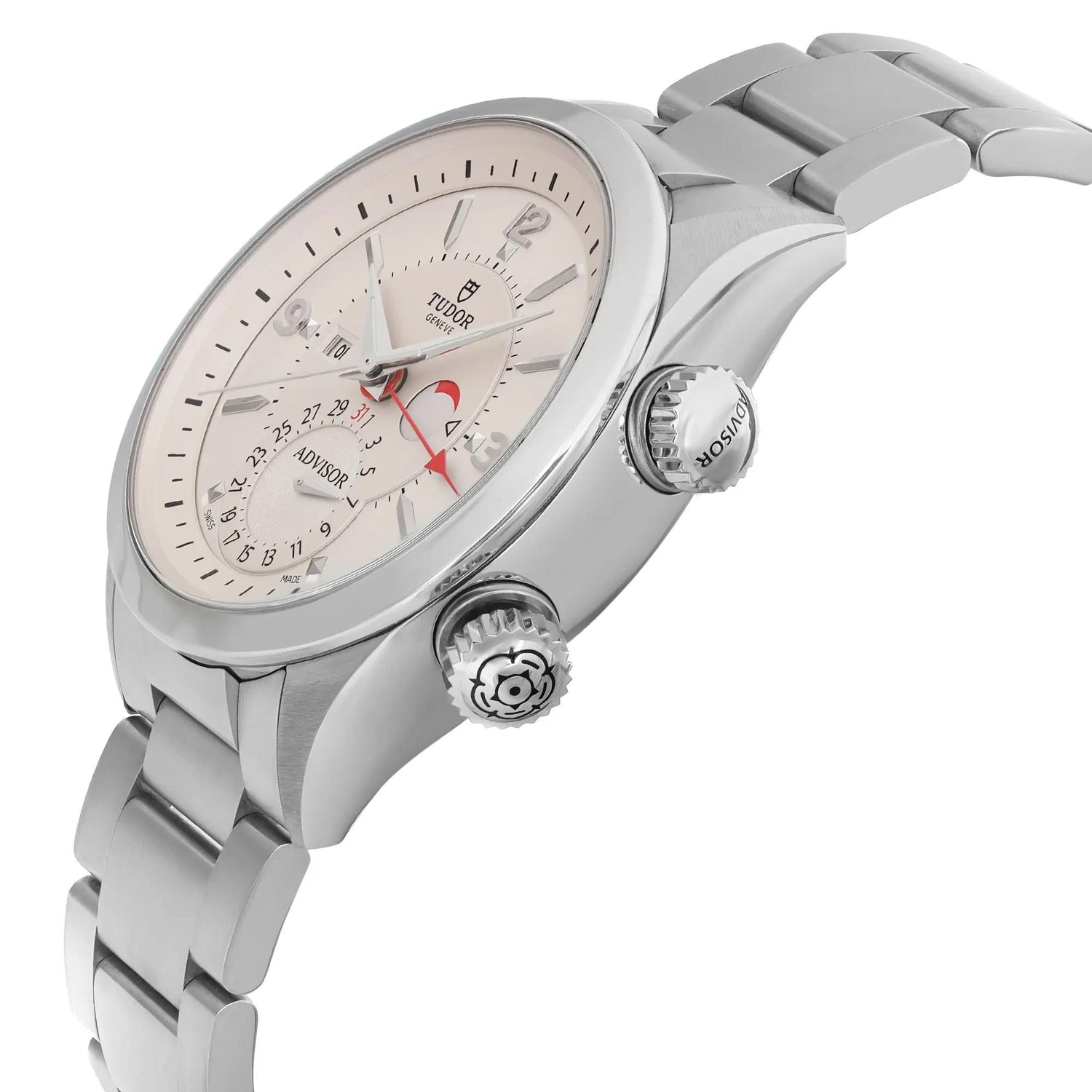 Tudor Heritage Advisor 42mm Steel Silver Dial Men Automatic Watch 79620T-95740