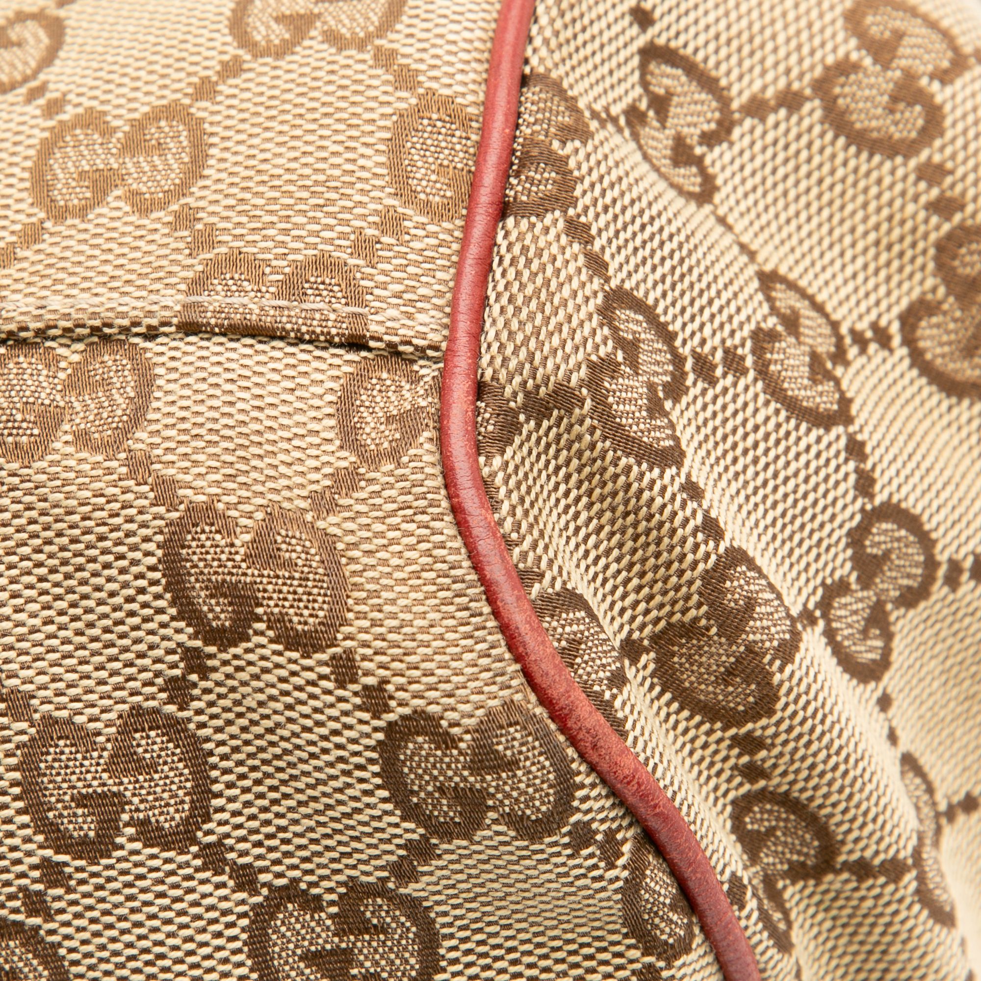 Gucci GG Canvas Sukey Satchel Brown