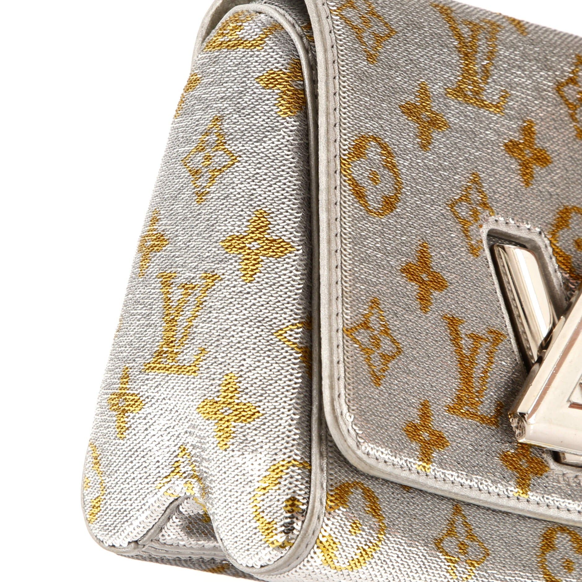 Louis Vuitton Twist Handbag Monogram Sequins Pm