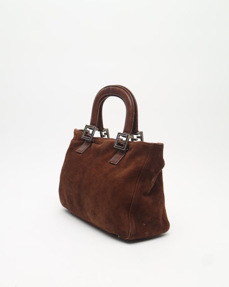 Fendi Suede Ff Handbag