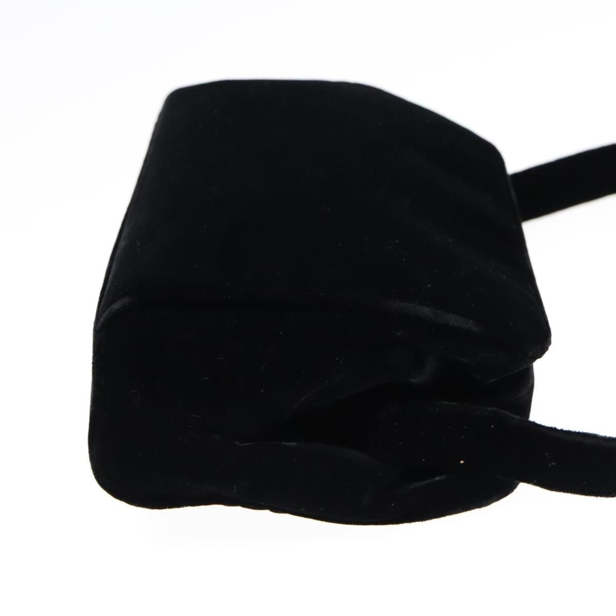 Prada Shoulder Bag Velor Black Auth