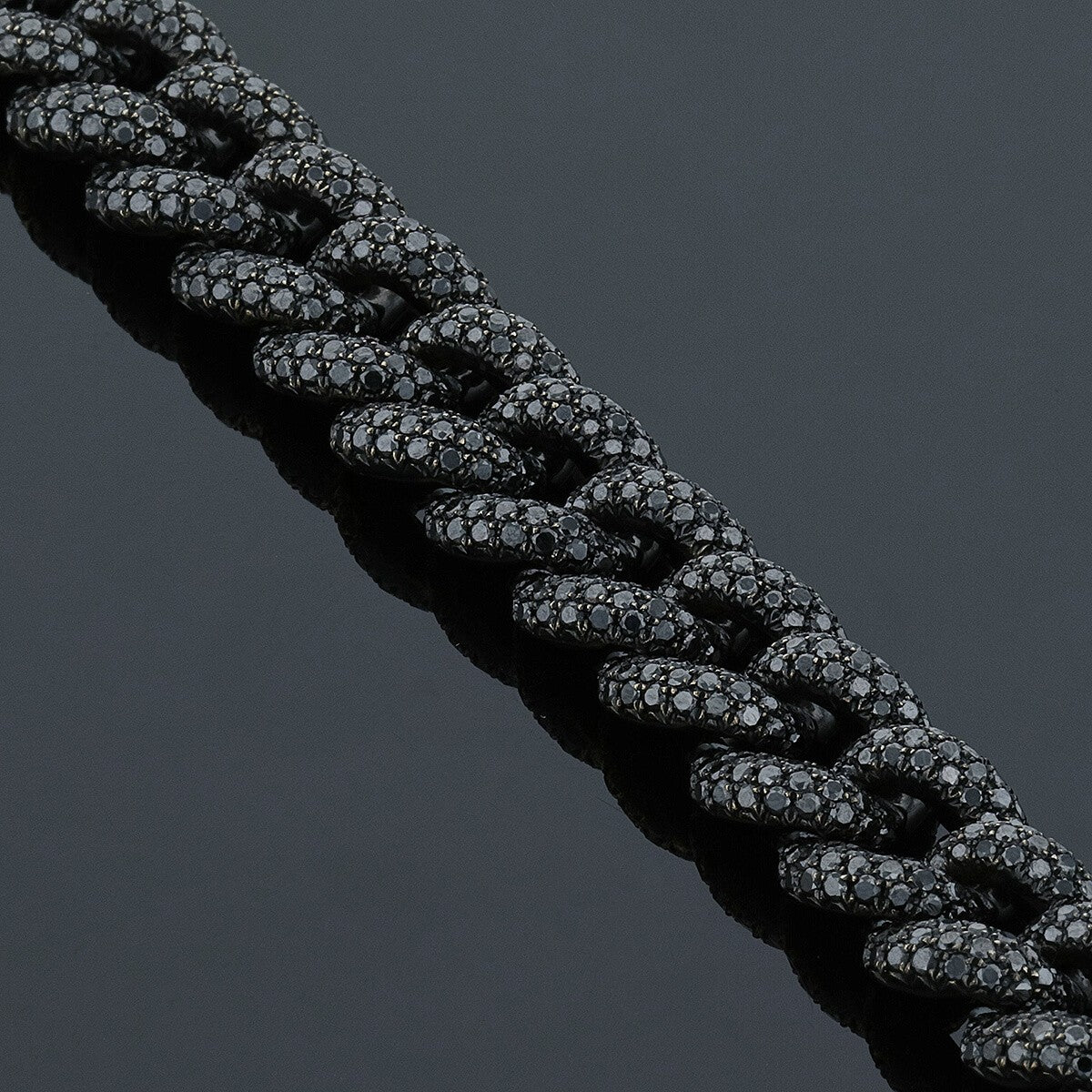 Gold and black diamonds bracelet