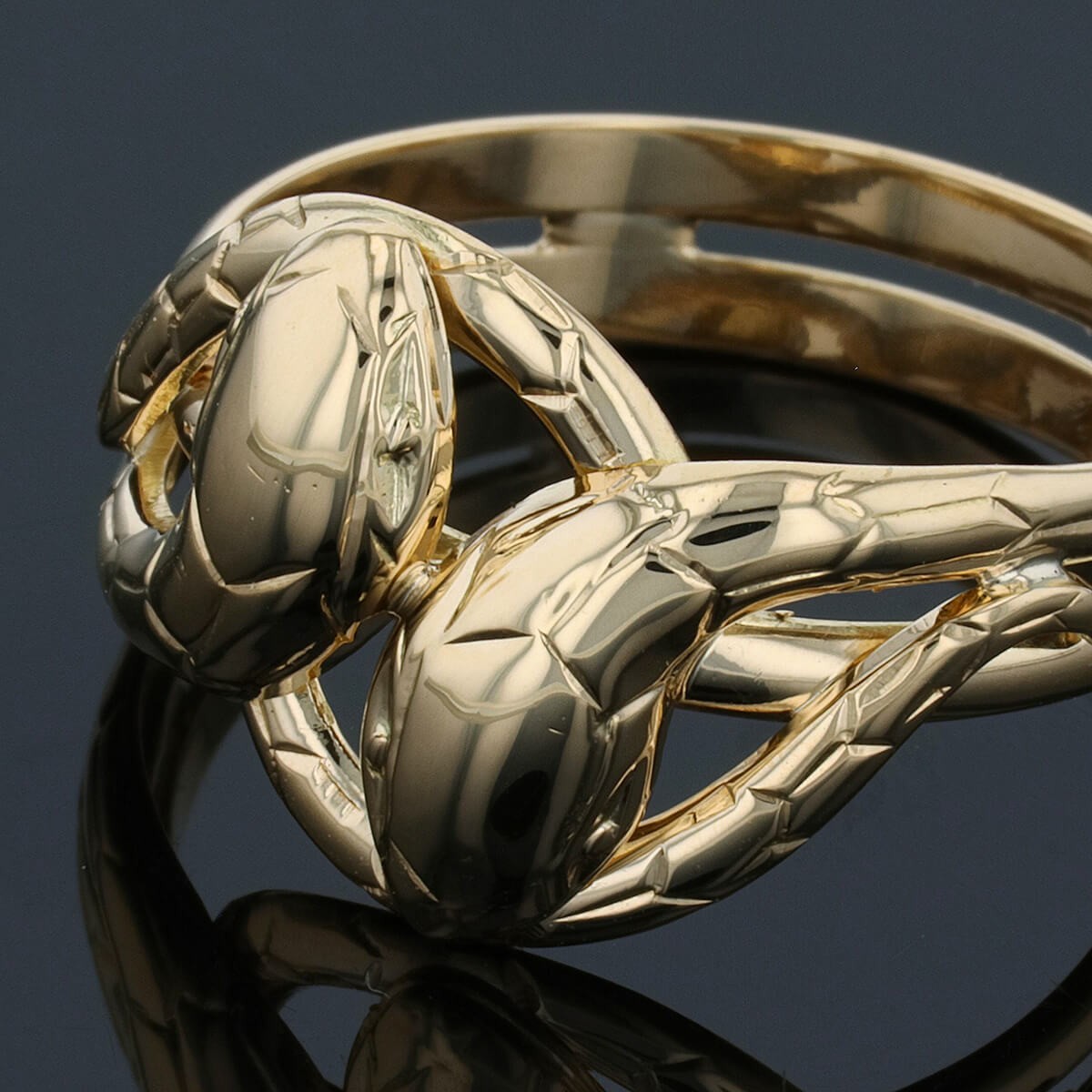 Gold snake ring