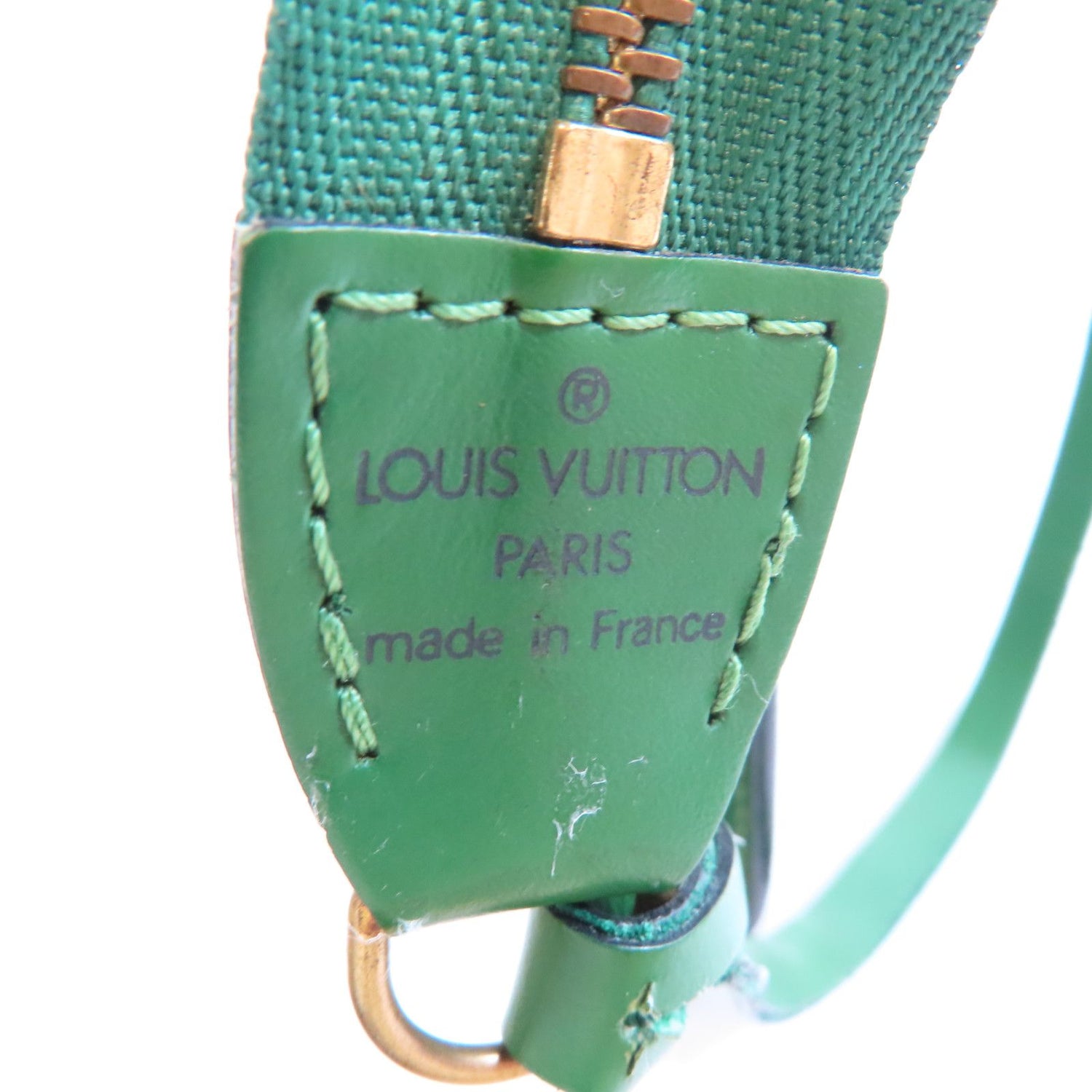 Louis Vuitton Epi Pochette Accessories Kanagi Hand-turned Bag Green Color Green Handbag M 52944