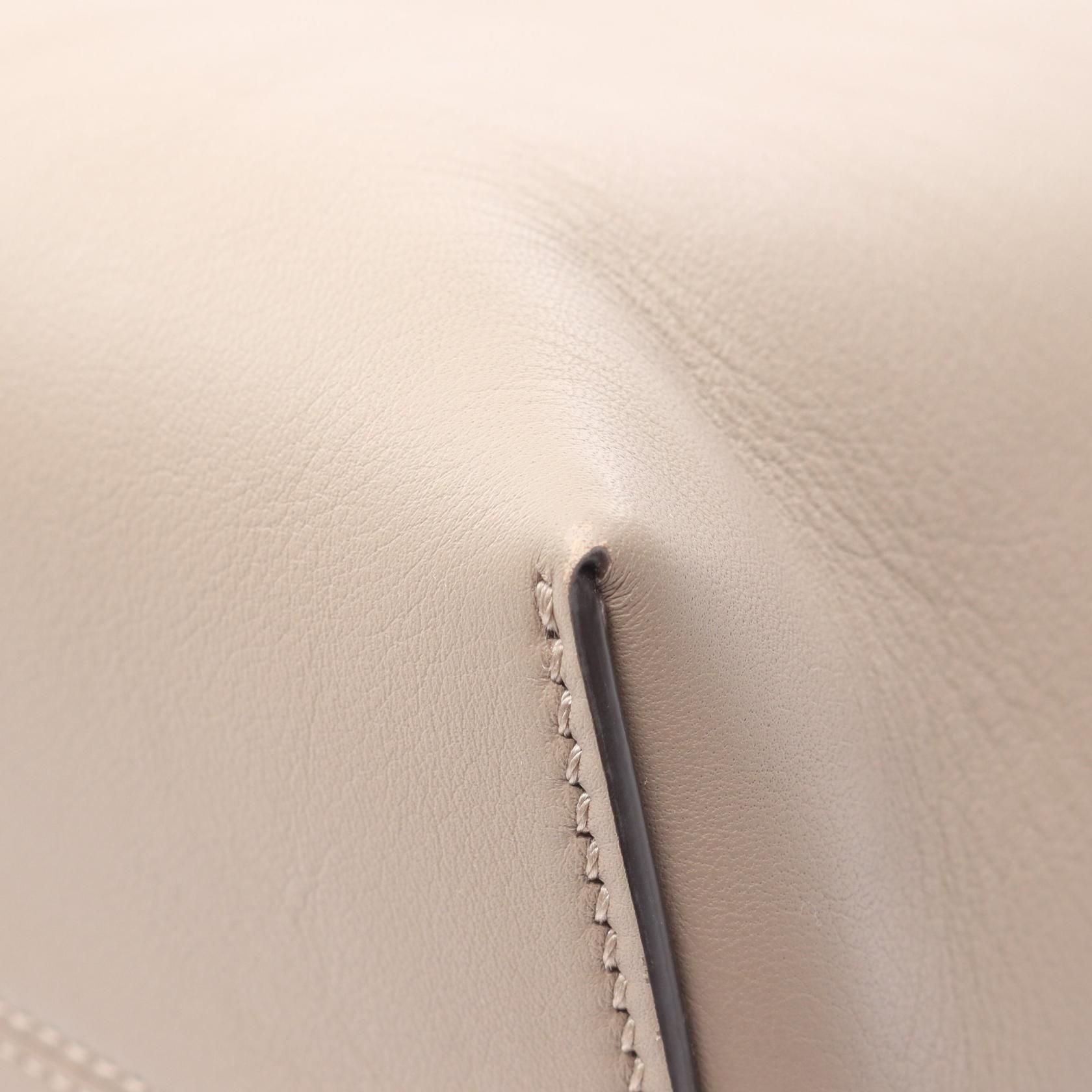 Fendi By The Way Medium Handbag Beige Leather 8bl 146 1d 5