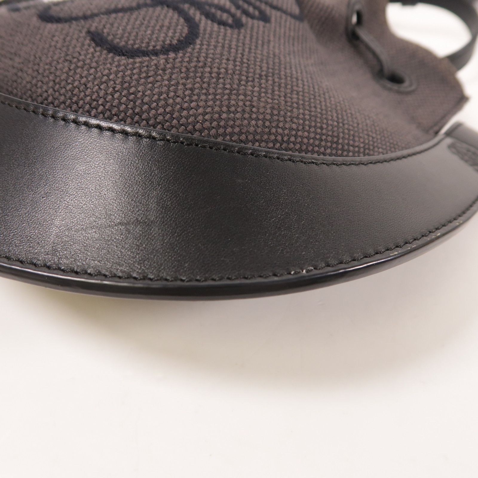 Loewe Canvas Shoulder Bag Black Canvas