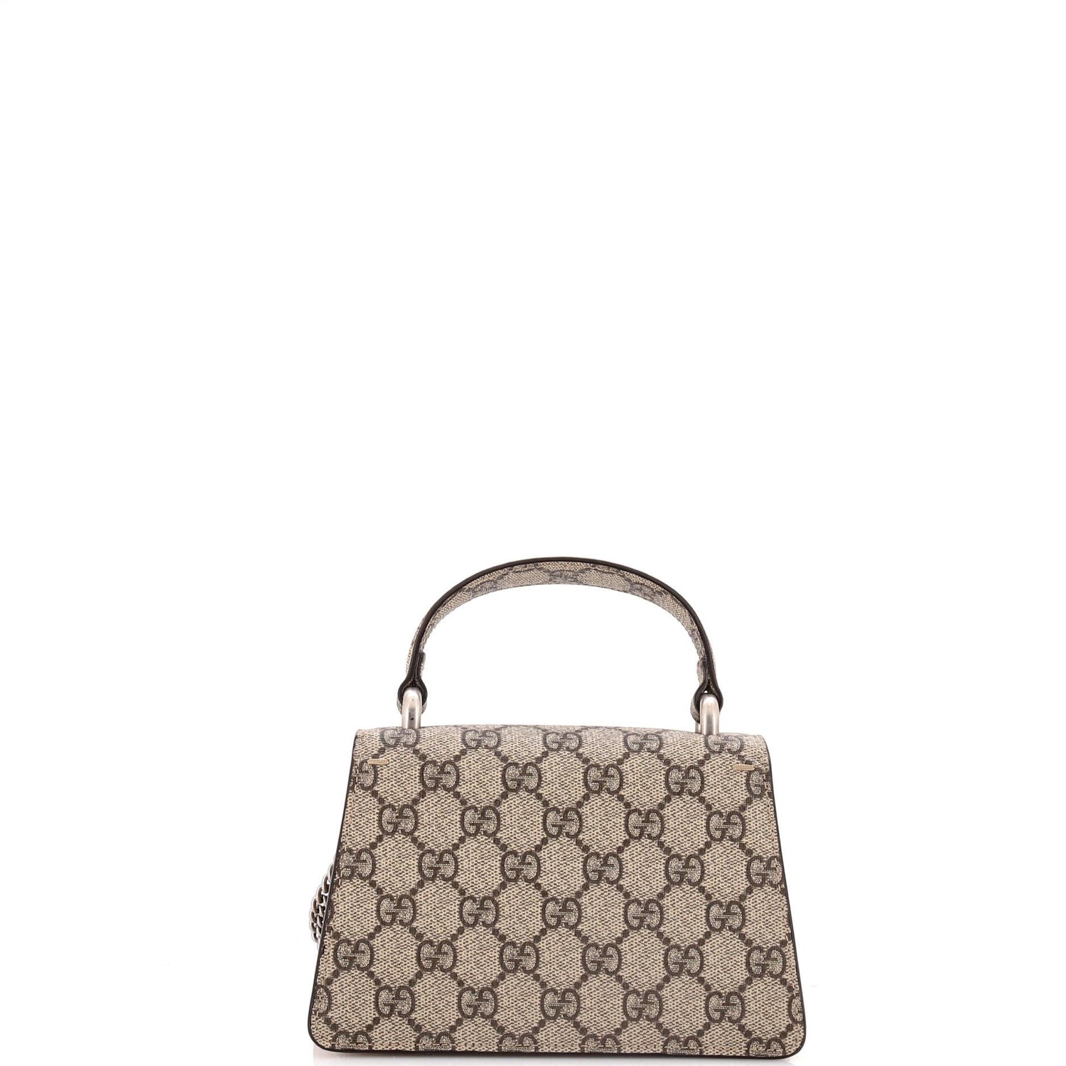 Gucci Dionysus Convertible Top Handle Bag Gg Coated Canvas Mini