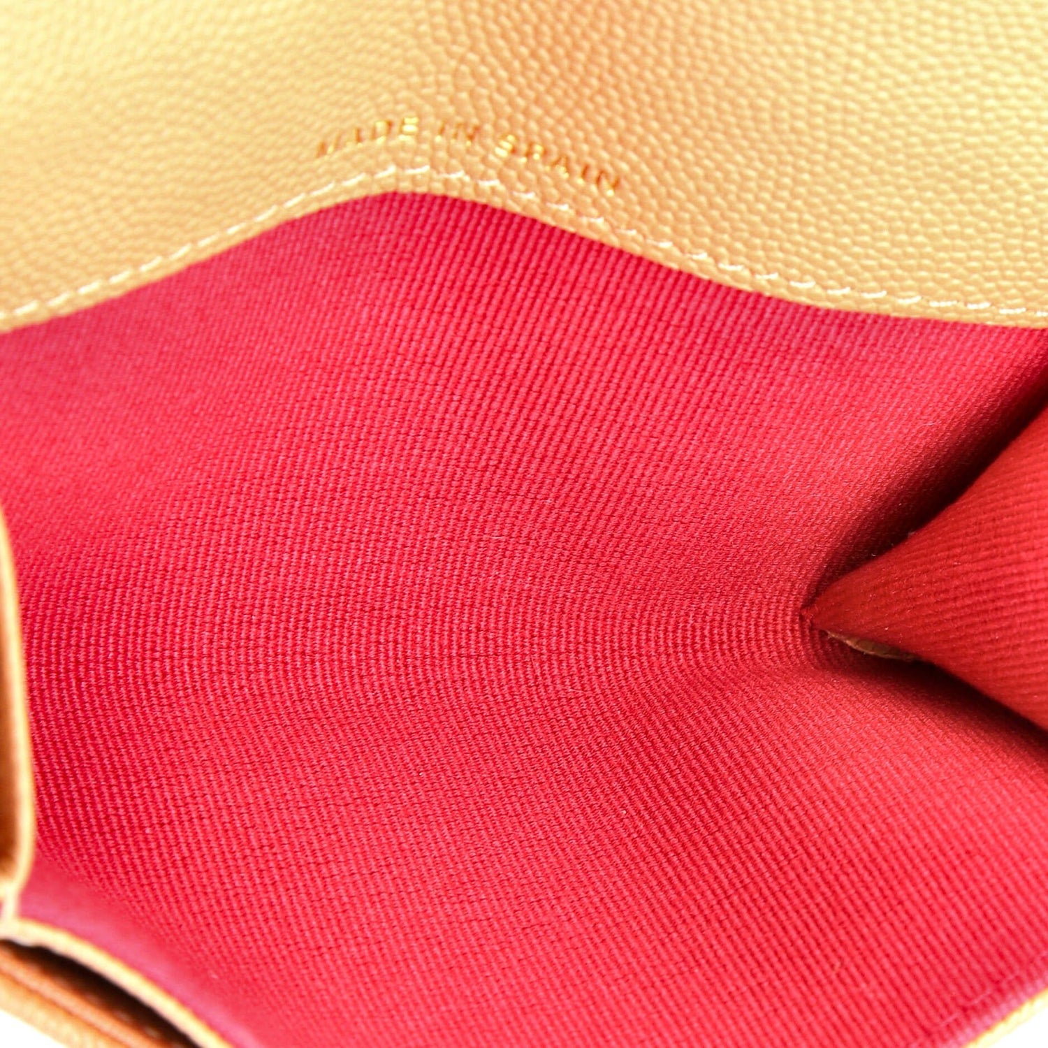 Chanel Textured Cc Flap Card Case Quilted Caviar