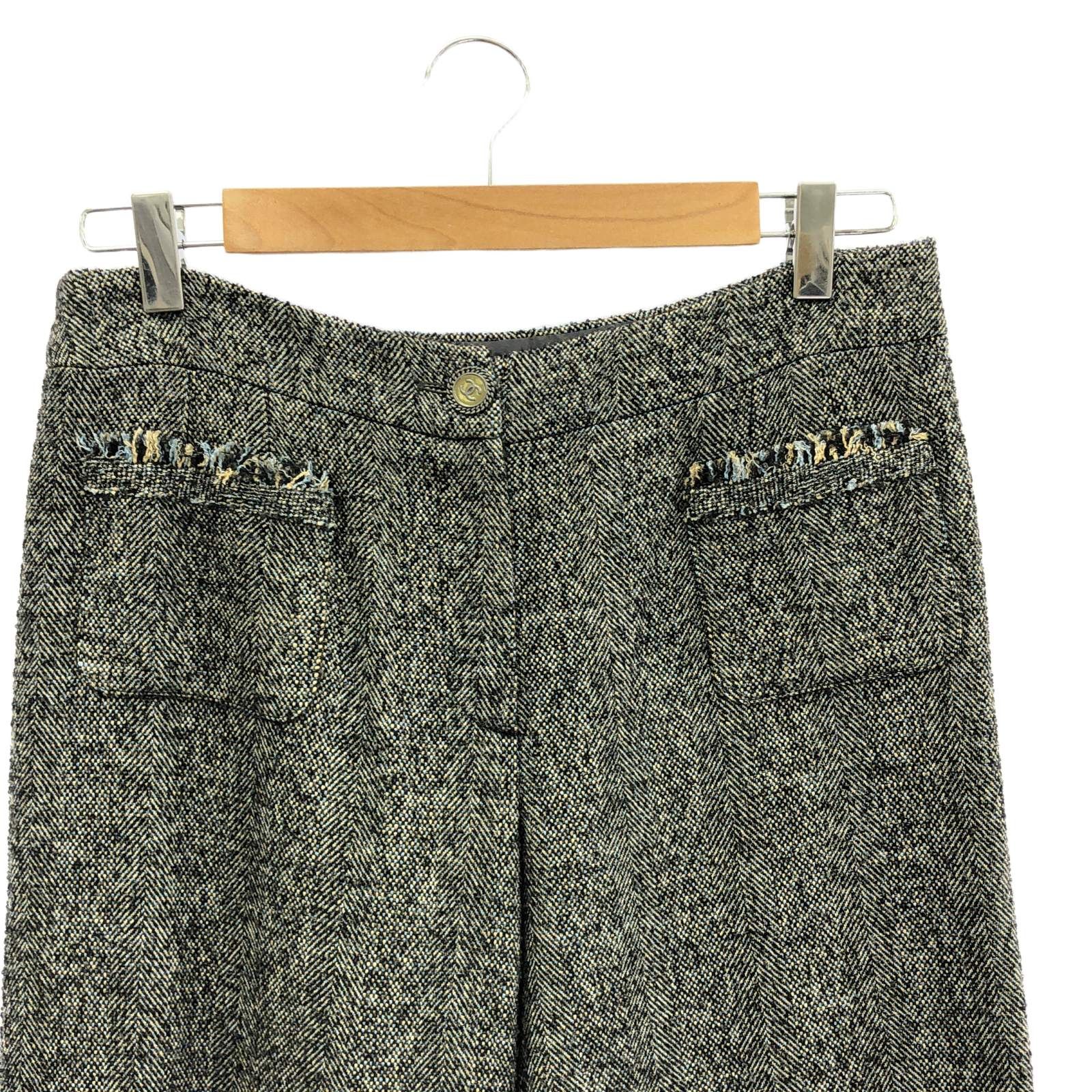 Chanel Black Pants Silk P 26752v 17003