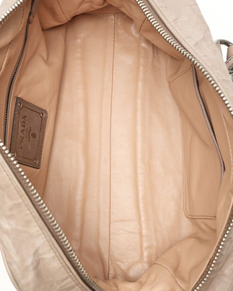 Prada Nappa Antique Boston Bag
