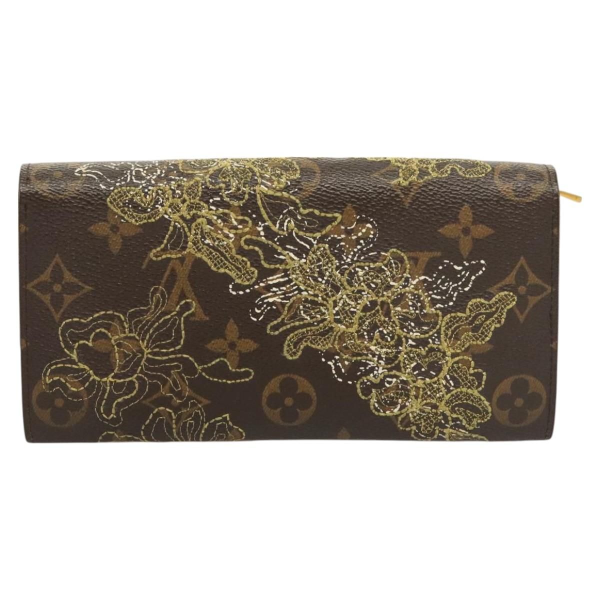 Louis Vuitton Monogram Dentelle Portefeuille Sarah Wallet M 95390 Lv Auth