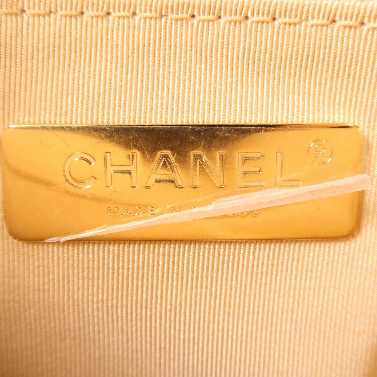 Chanel Beige Sheepskin Leather 19 Hand-turned Shoulder And Back Bag 2way Shoulder Bag Lambskin (sheep Leath