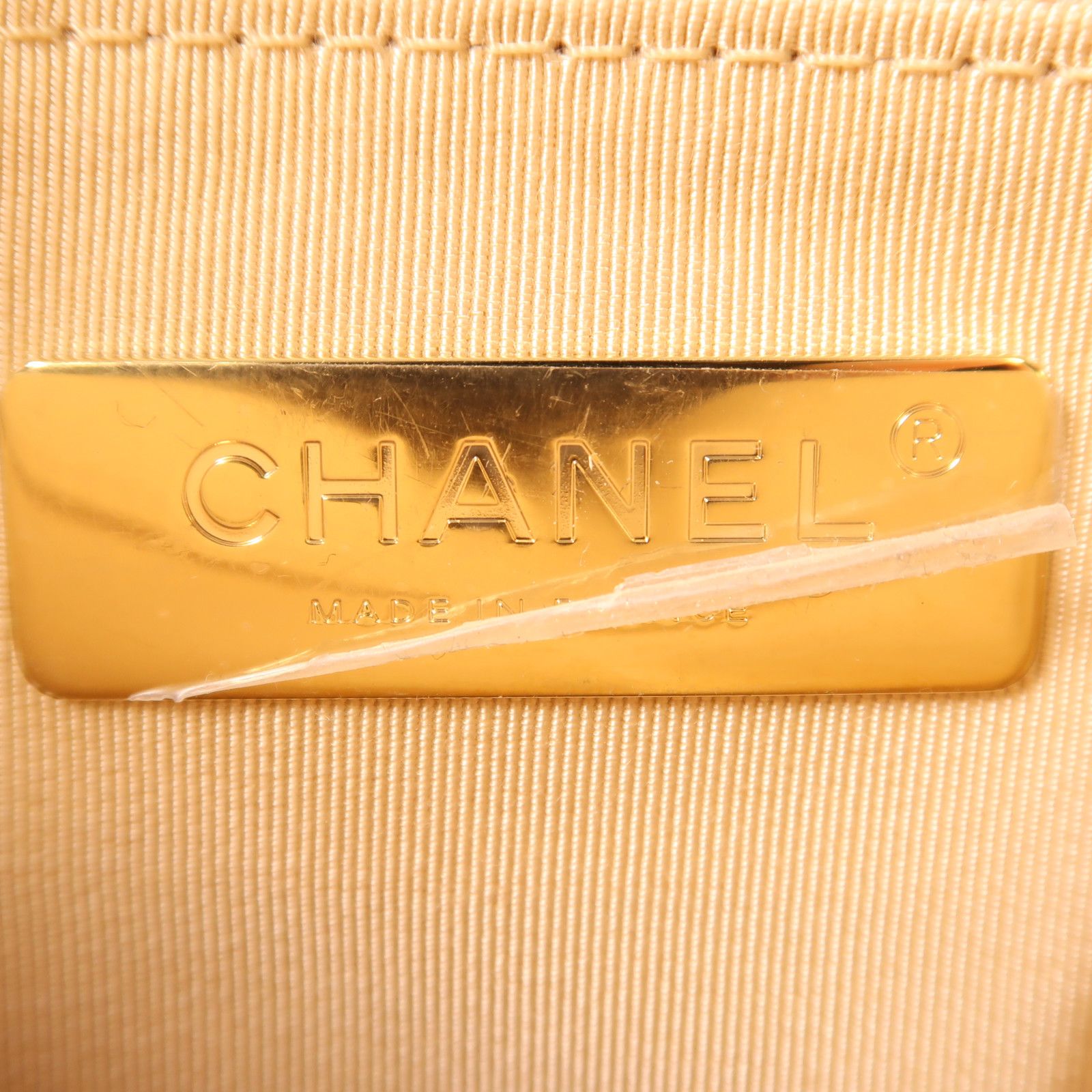 Chanel Beige Sheepskin Leather 19 Hand-turned Shoulder And Back Bag 2way Shoulder Bag Lambskin (sheep Leath