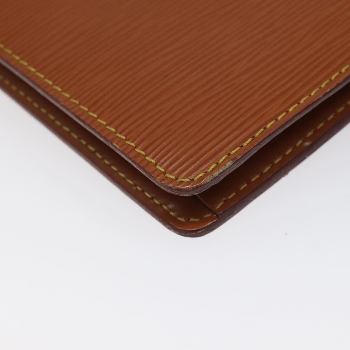 Louis Vuitton Epi Pochette Homme Clutch Bag Zipangu Gold M 52528 Lv Auth