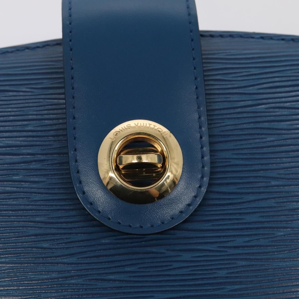 Louis Vuitton Epi Capuchin Shoulder Bag Blue M 52345 Lv Auth