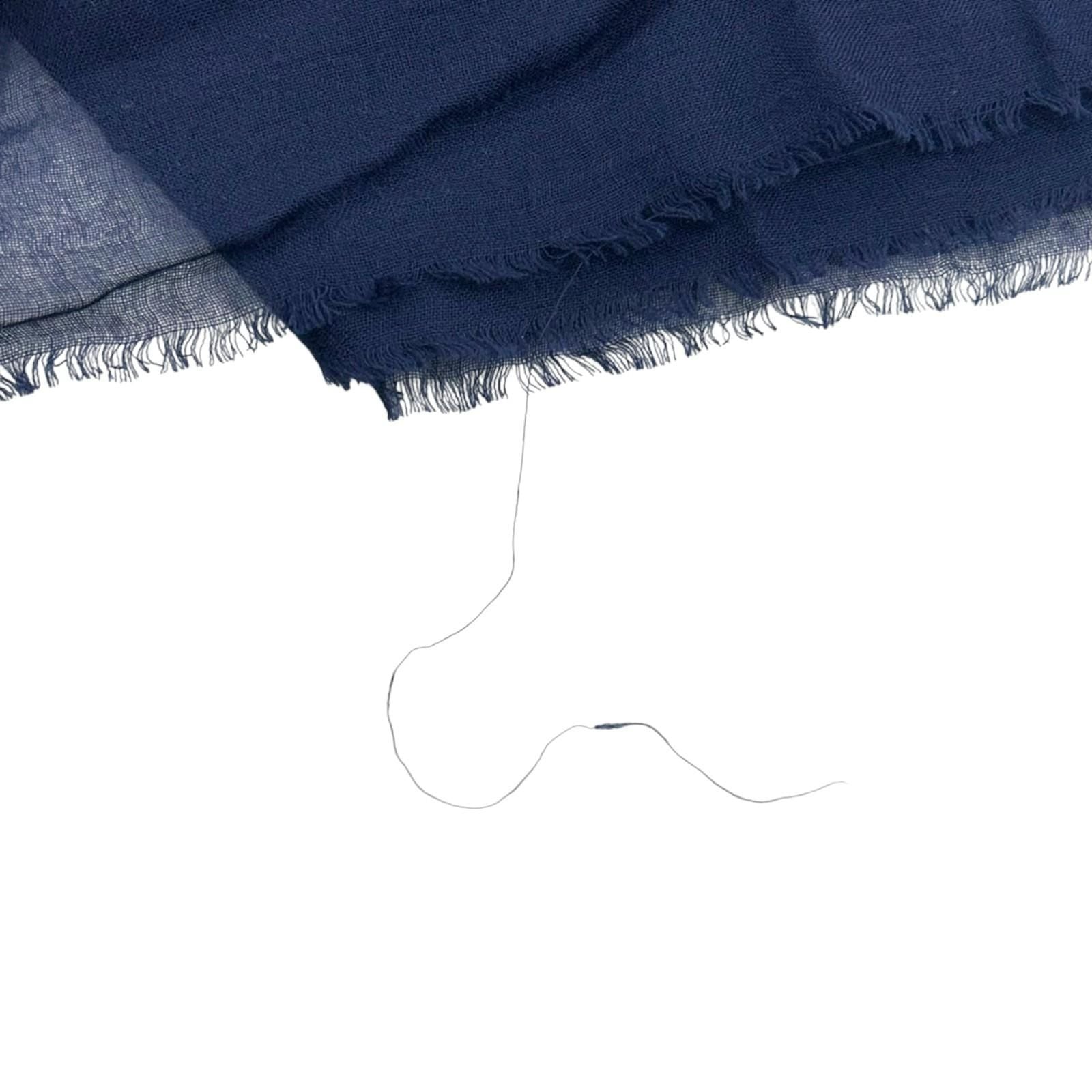 Chanel Wool Cashmere Scarf Blue