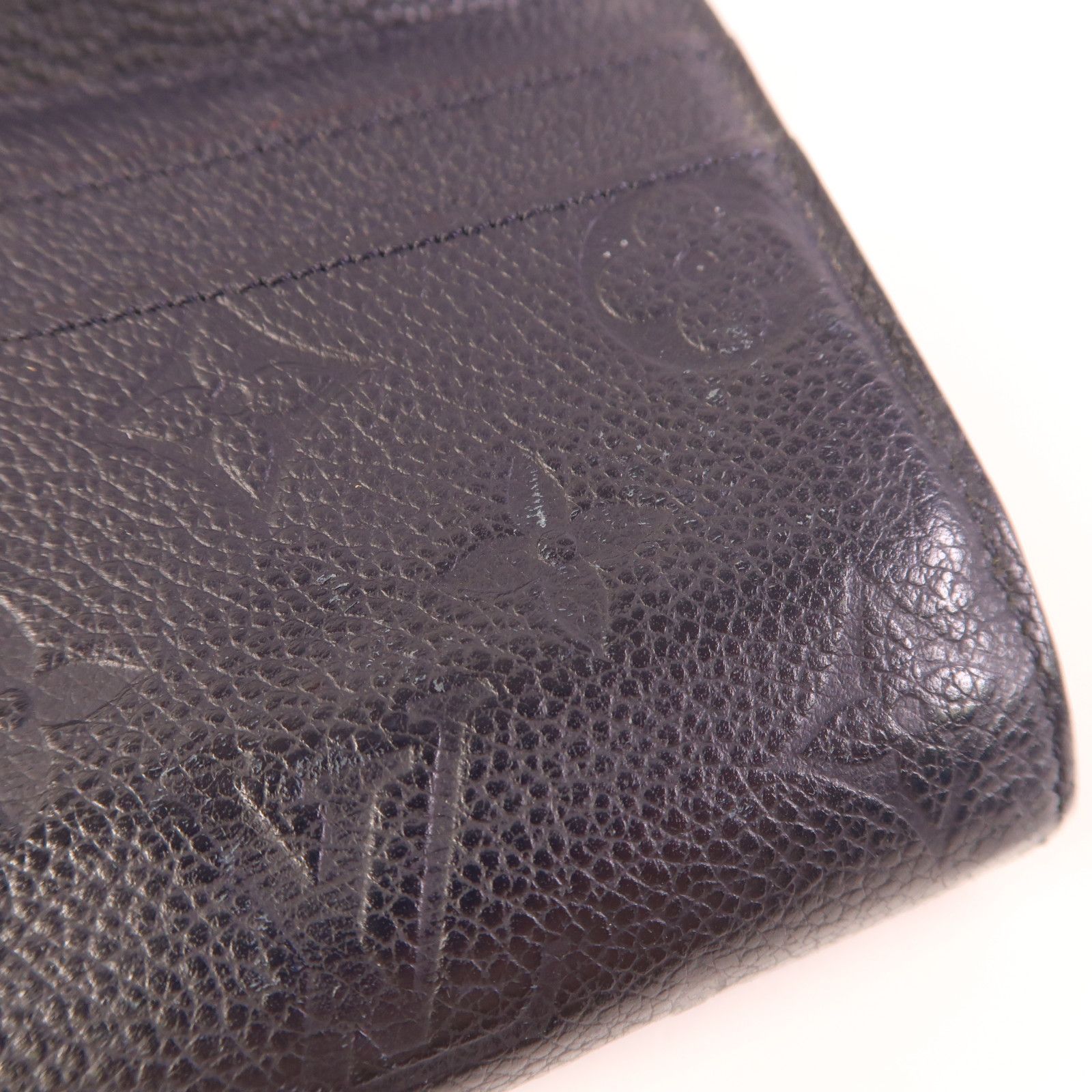 Louis Vuitton Empreinte Sarah Long Wallet Navy Blue Bifoldpurse M 61182