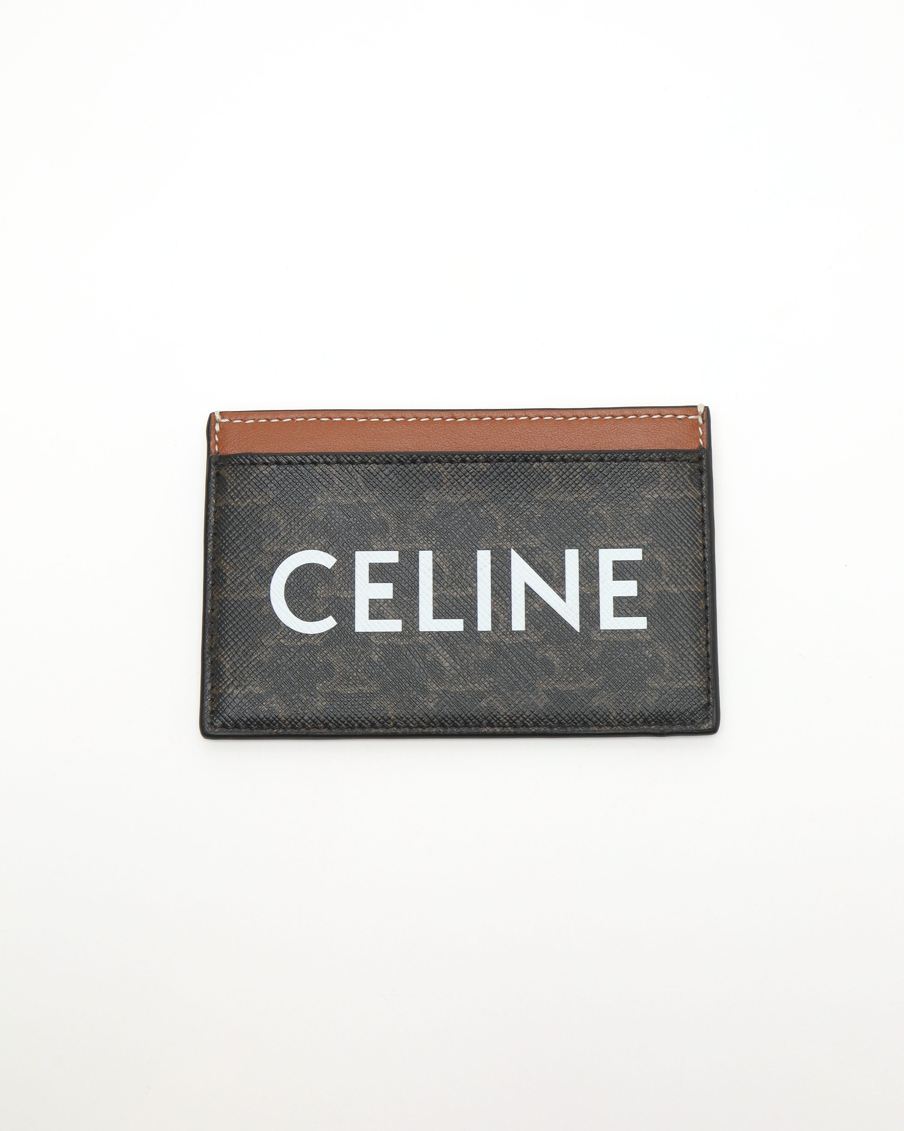 Celine Triomphe Canvas With Celine Print