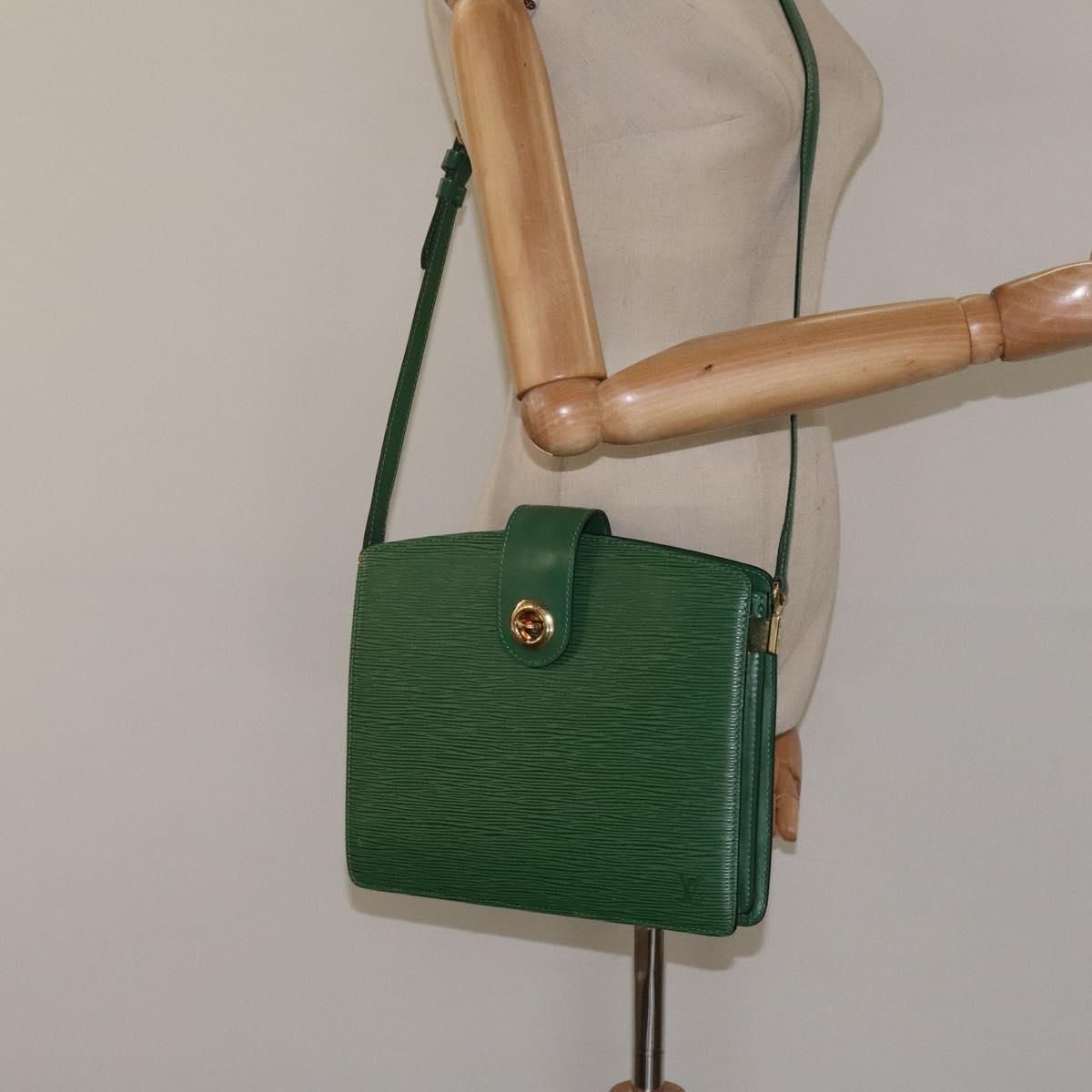 Louis Vuitton Epi Capuchin Shoulder Bag Green M 52344 Lv Auth