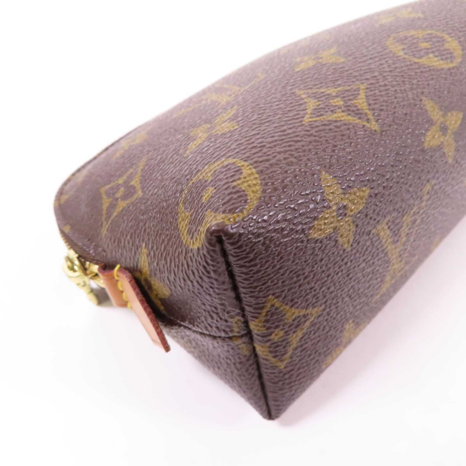 Louis Vuitton Monogram Cosmetic Pouch Pm Brown Brown Business Bag Clutch Bag M 47515