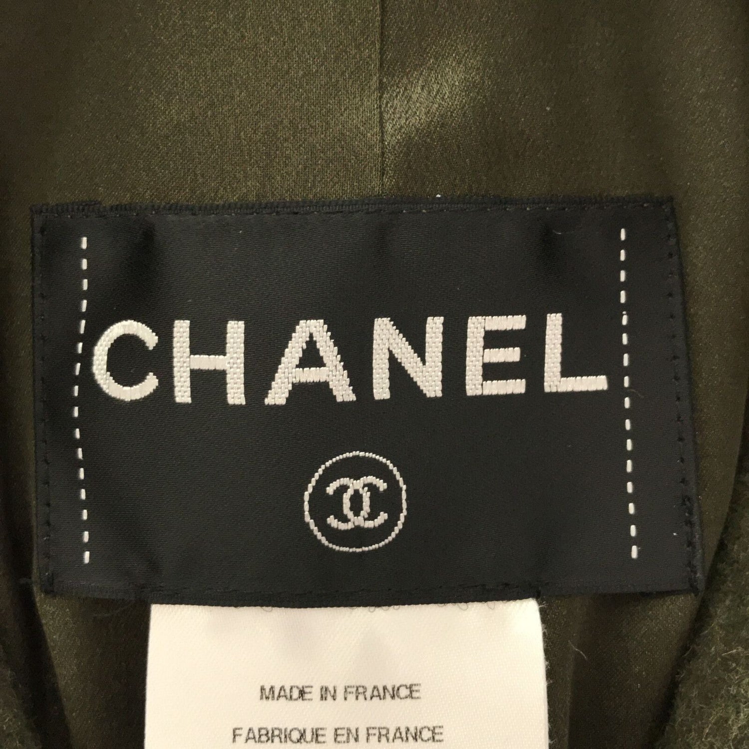 Chanel Green Wool Coat P 517704w 05664