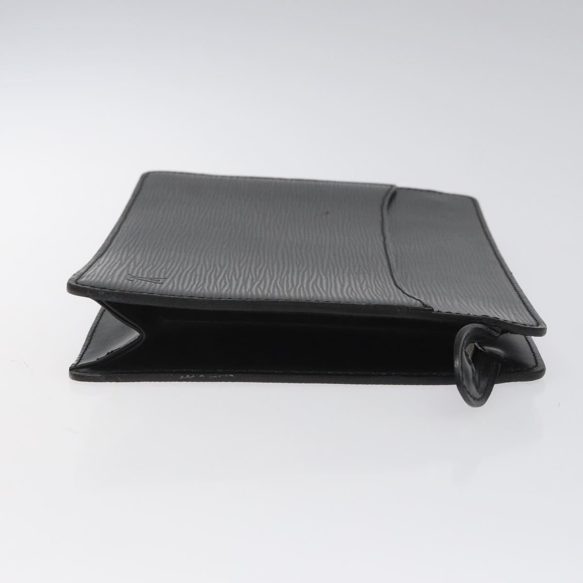 Louis Vuitton Epi Pochette Homme Clutch Bag Black Noir M 52522 Lv Auth