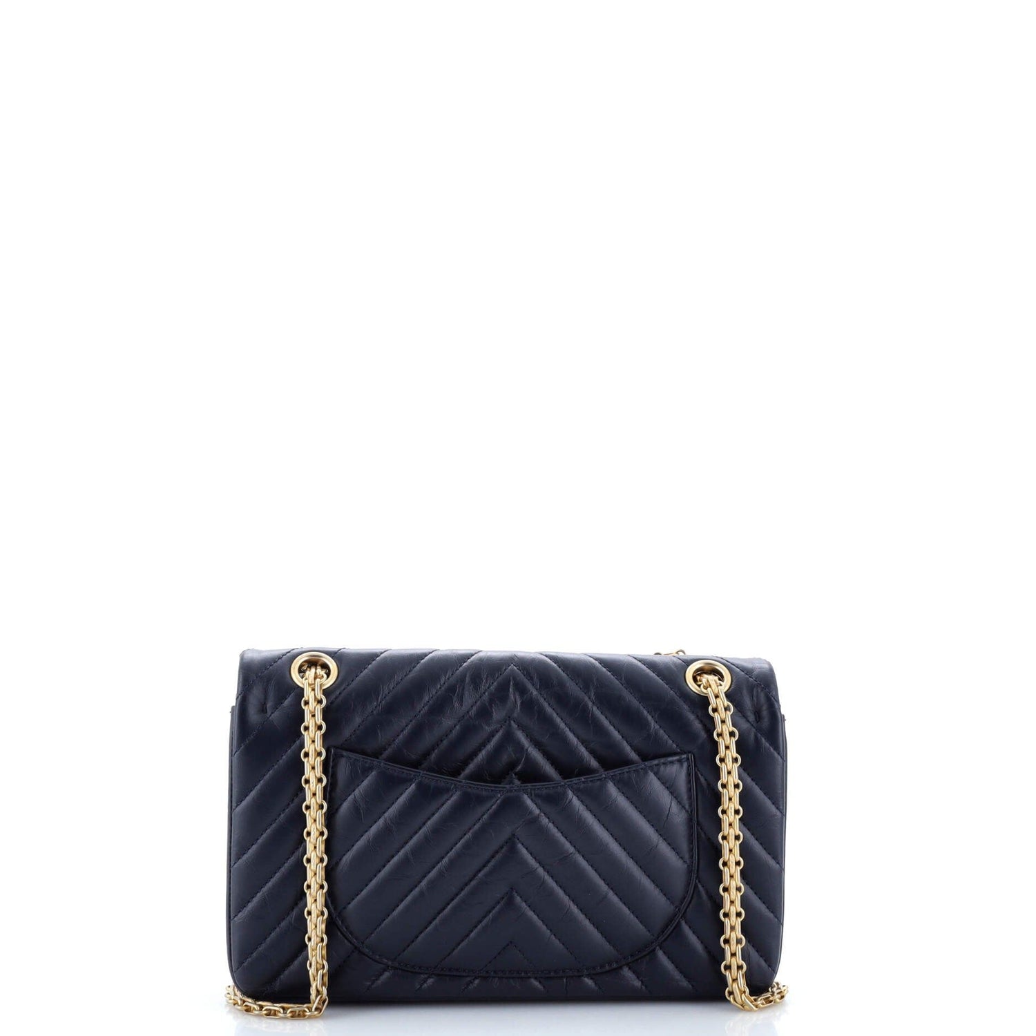 Chanel Reissue 2.55 Flap Bag Chevron Aged Calfskin 225