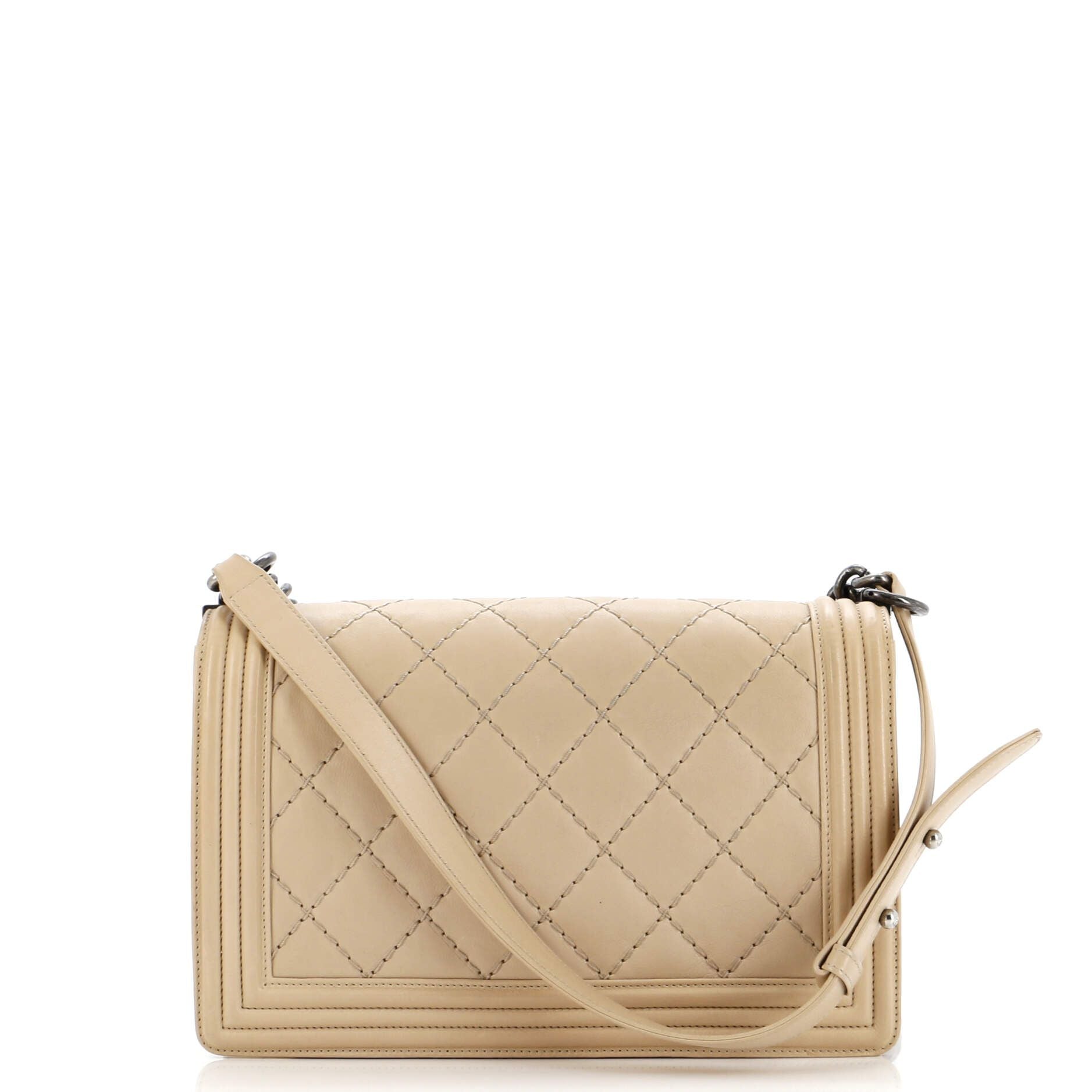Chanel Stitch Boy Flap Bag Quilted Calfskin New Medium