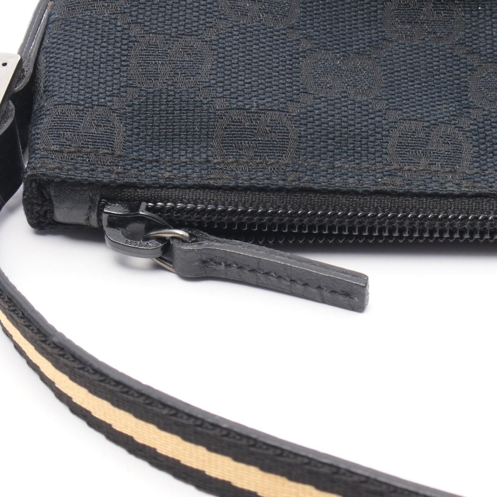 Gucci Monogram Boat Pochette Black