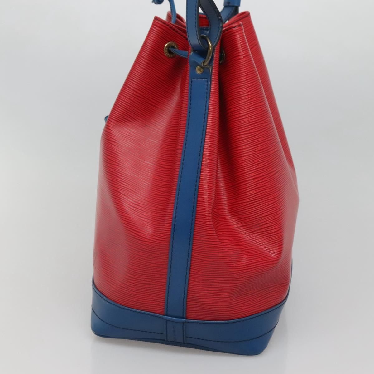 Louis Vuitton Epi Noe Shoulder Bag Bicolor Red Blue M 44084 Lv Auth